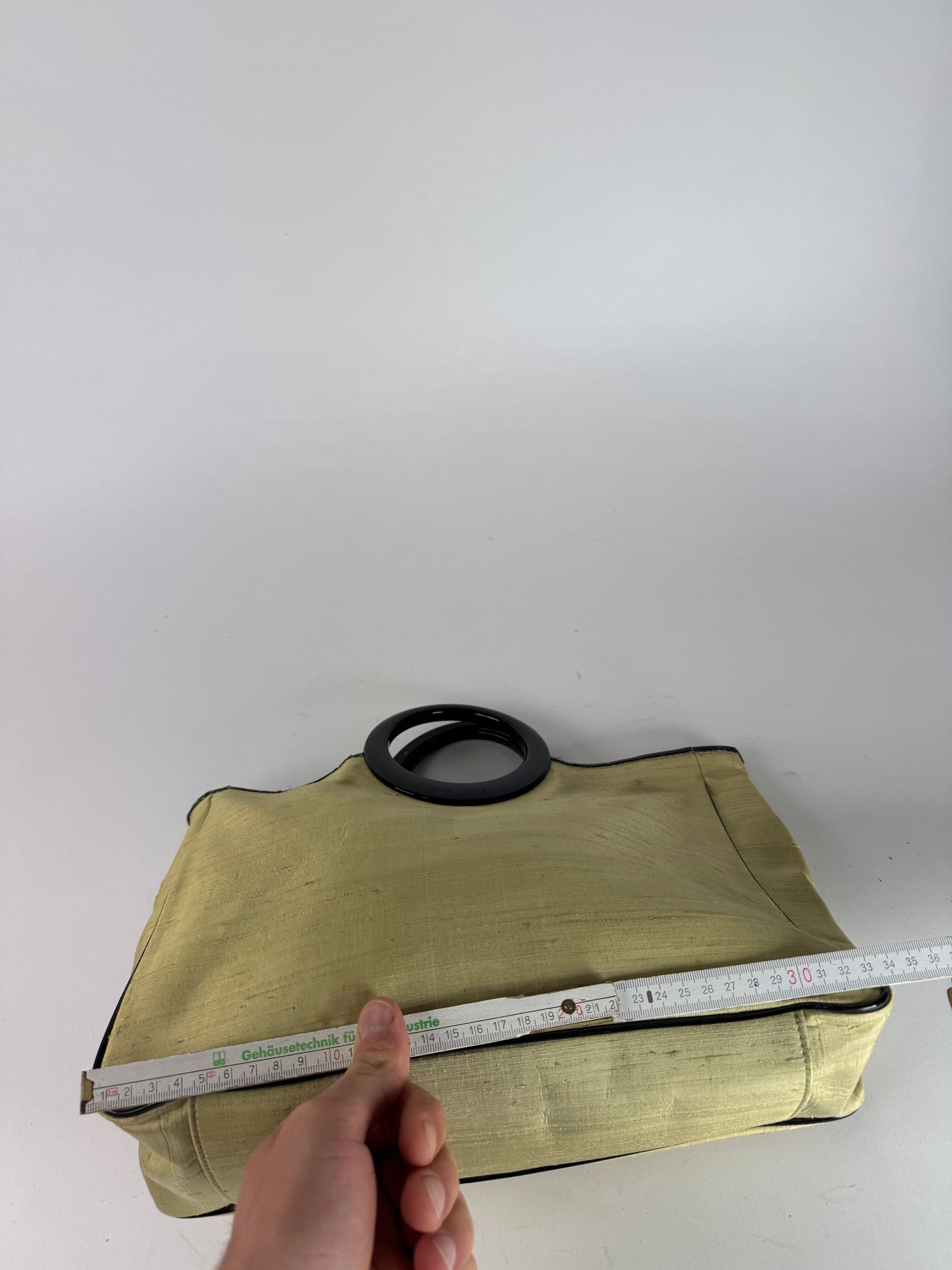 Balenciaga Vintage Linen Bag Citron Yellow Black Size ONE SIZE - 11 Thumbnail