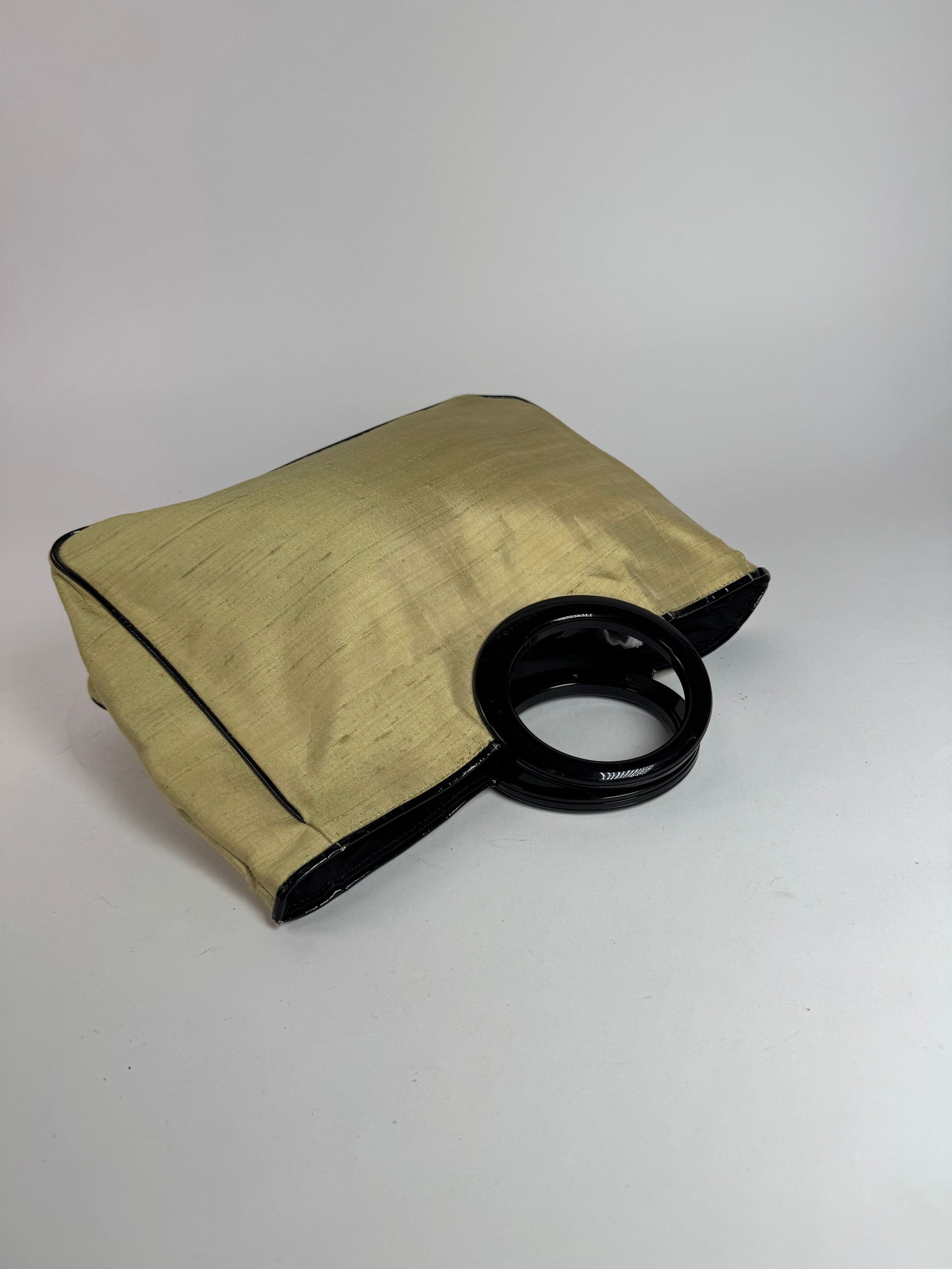 Balenciaga Vintage Linen Bag Citron Yellow Black Size ONE SIZE - 9 Thumbnail