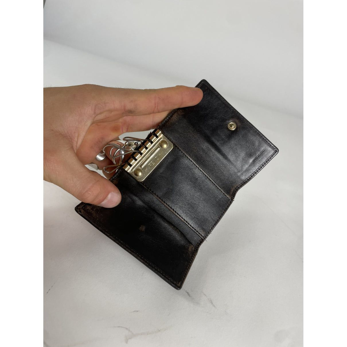 Fendi Brown Cotton Purse Size ONE SIZE - 4 Thumbnail