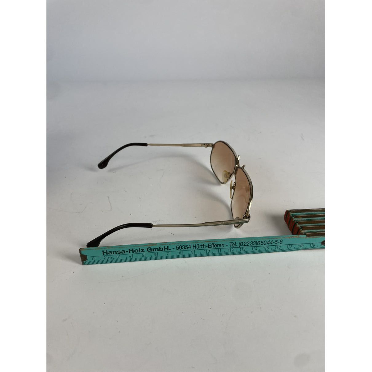 Yves Saint Laurent Brown Metal Sunglasses Size ONE SIZE - 5 Thumbnail