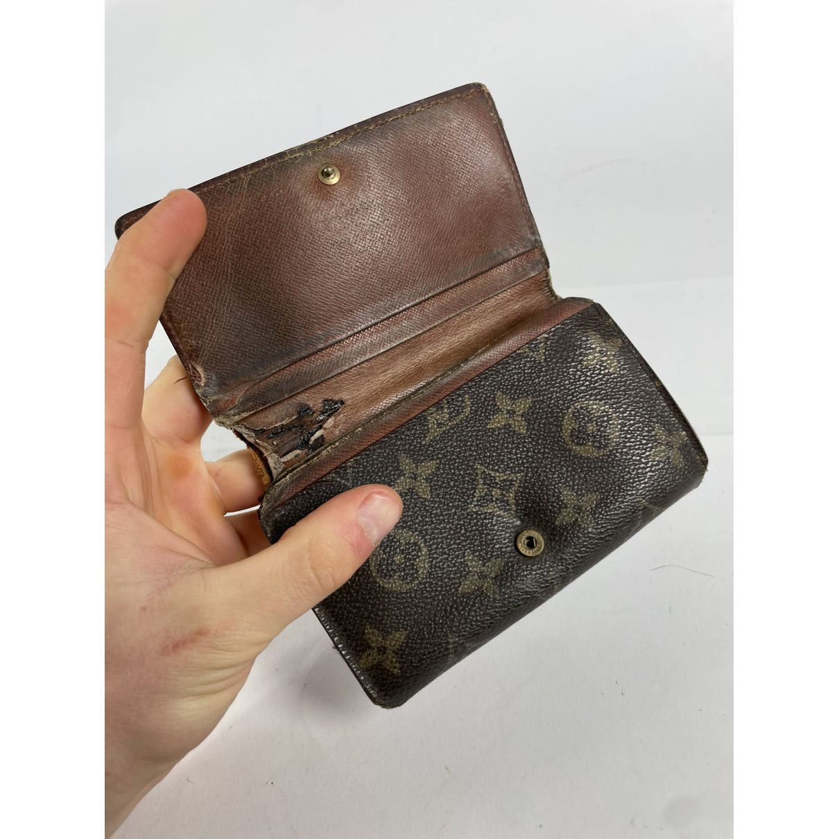 Louis Vuitton Flore Brown Leather Wallet Size ONE SIZE - 4 Thumbnail