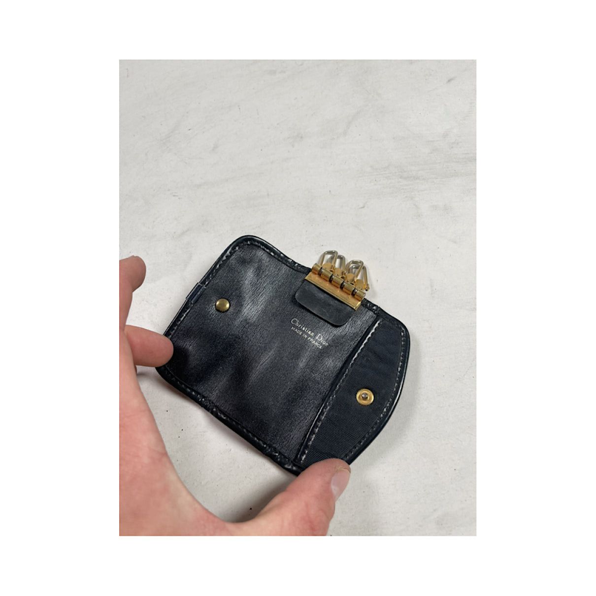 Dior Saddle Navy Leather Purse Size ONE SIZE - 5 Thumbnail