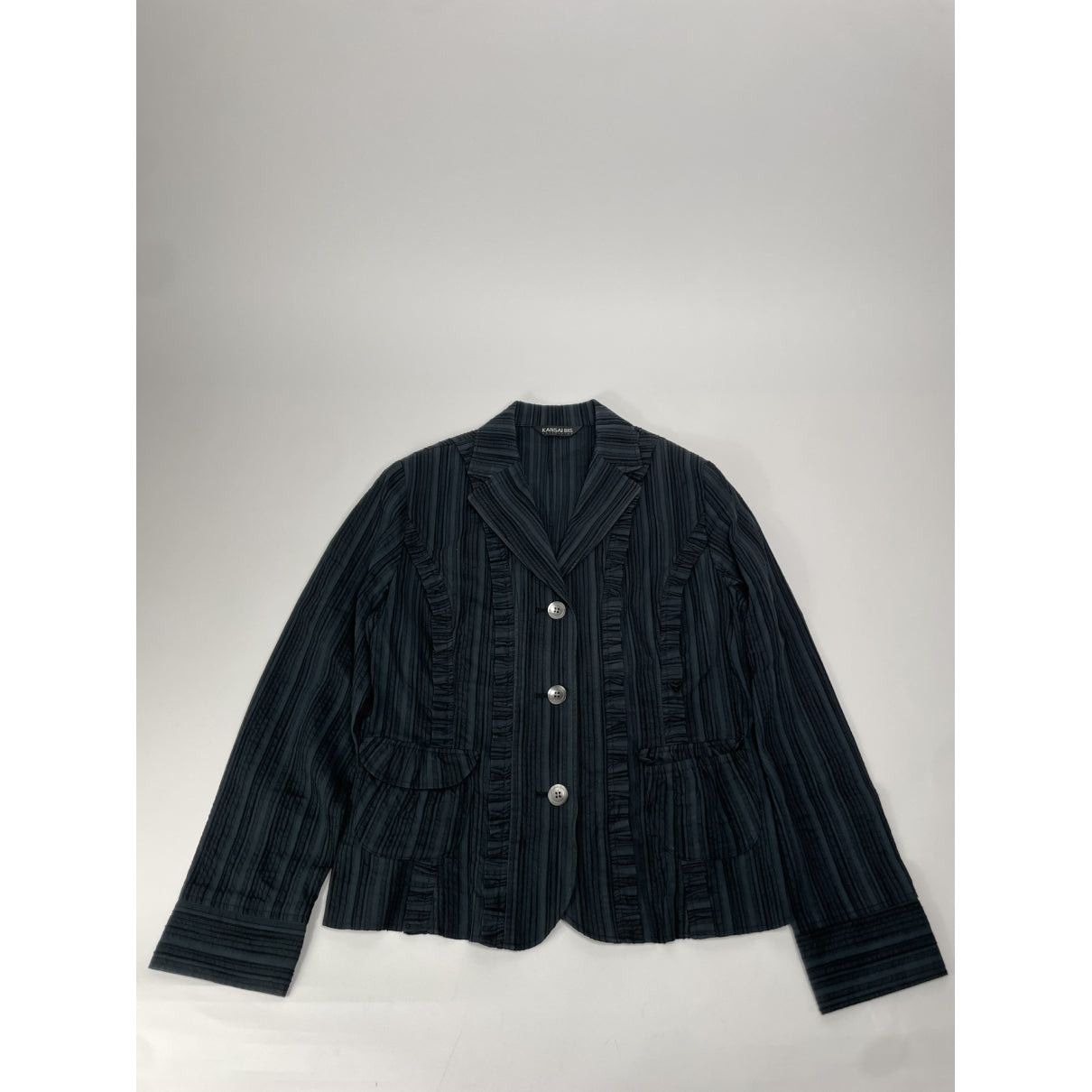 Kansai Yamamoto Black Viscose Trench Coat Size M / US 6-8 / IT 42-44 - 2 Thumbnail