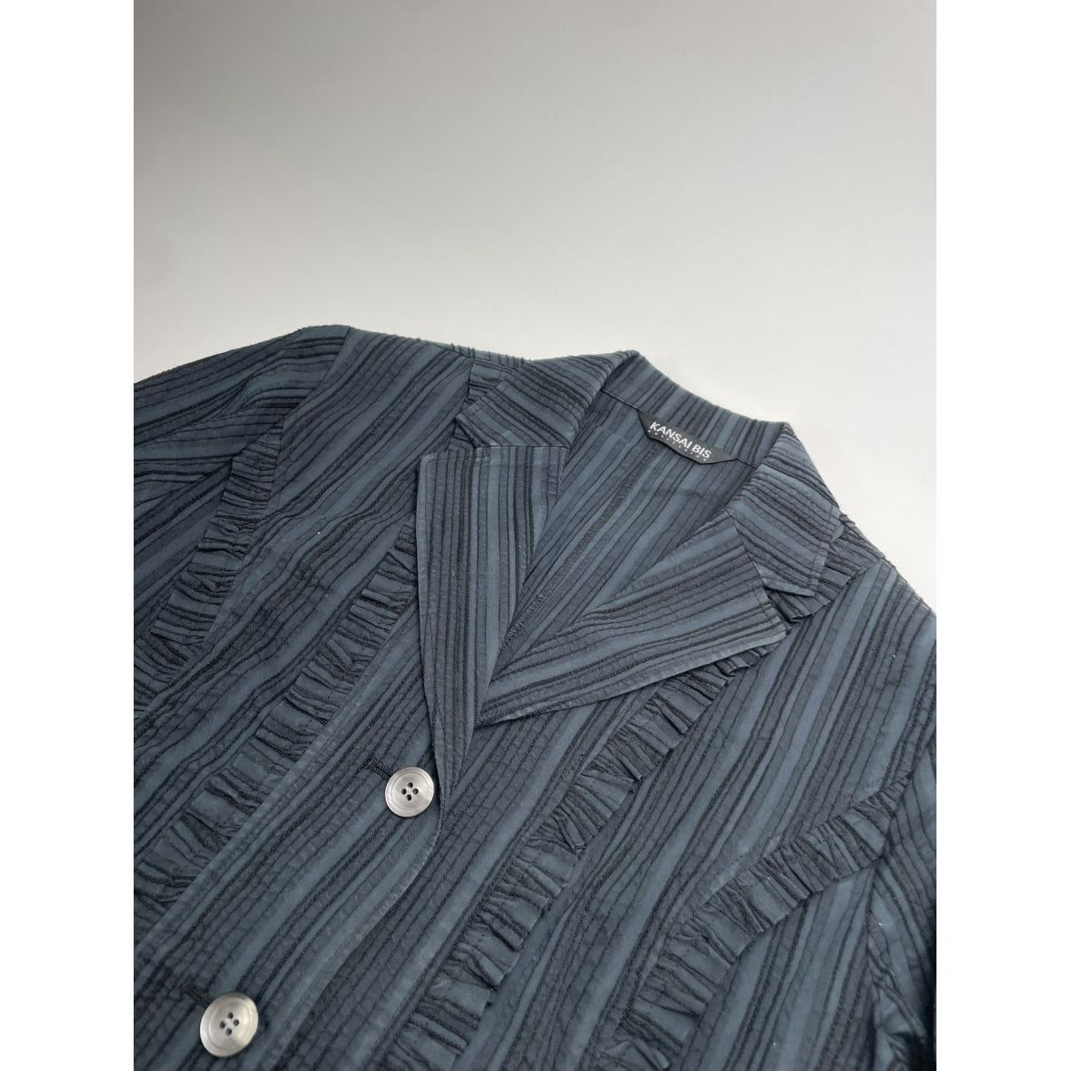 Kansai Yamamoto Black Viscose Trench Coat Size M / US 6-8 / IT 42-44 - 3 Thumbnail