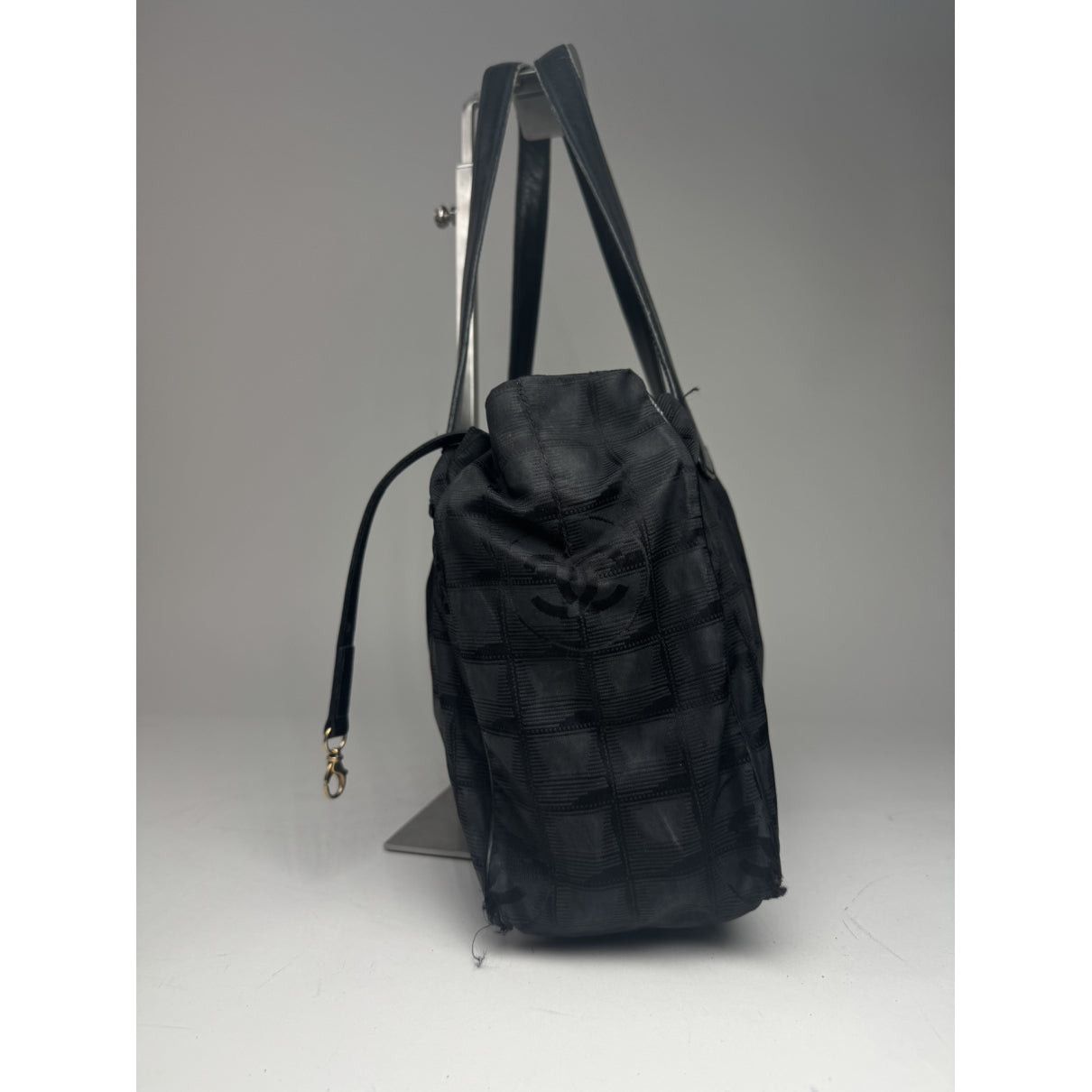 Chanel Black Cotton Handbag Size ONE SIZE - 2 Thumbnail