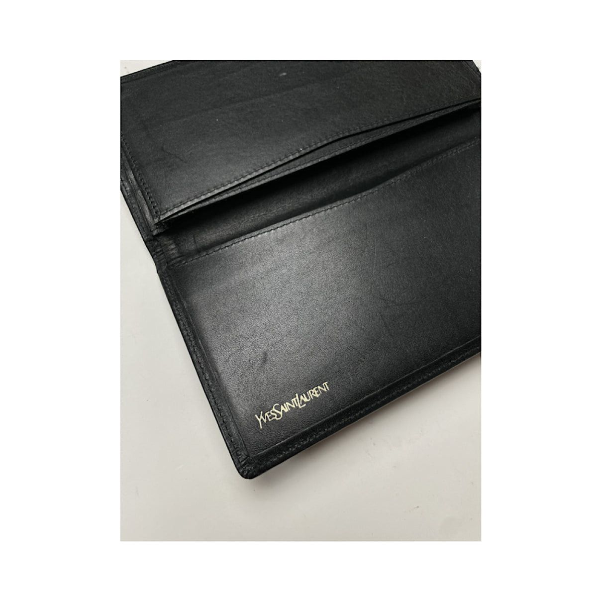 Yves Saint Laurent Black Leather Purse Size ONE SIZE - 5 Thumbnail