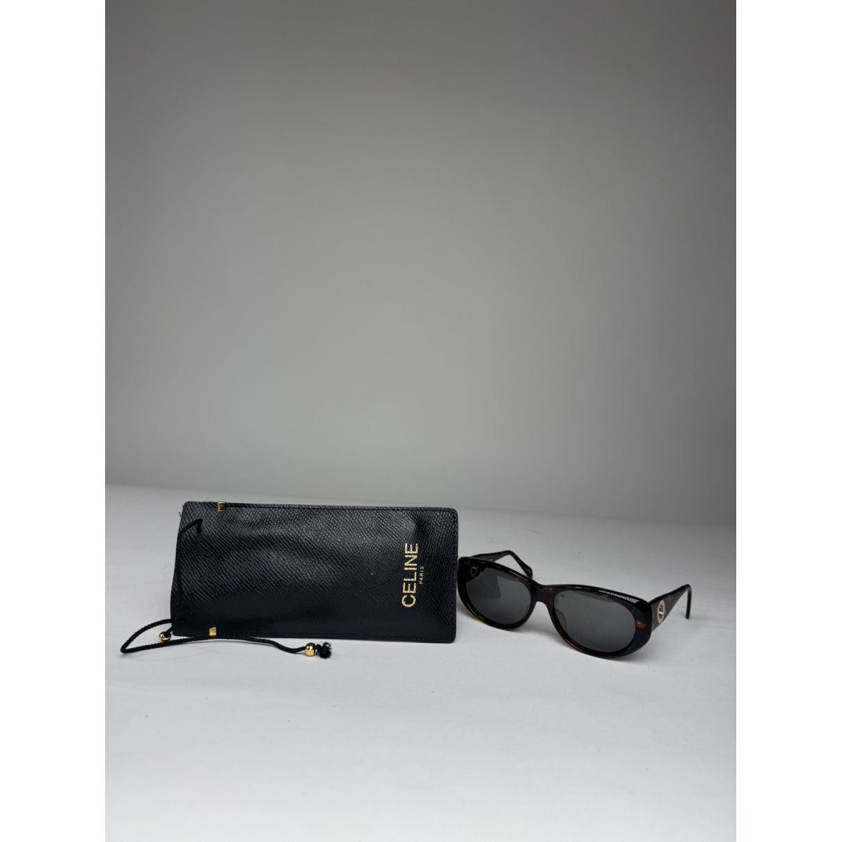 Celine Black Plastic Sunglasses Size ONE SIZE - 4 Thumbnail