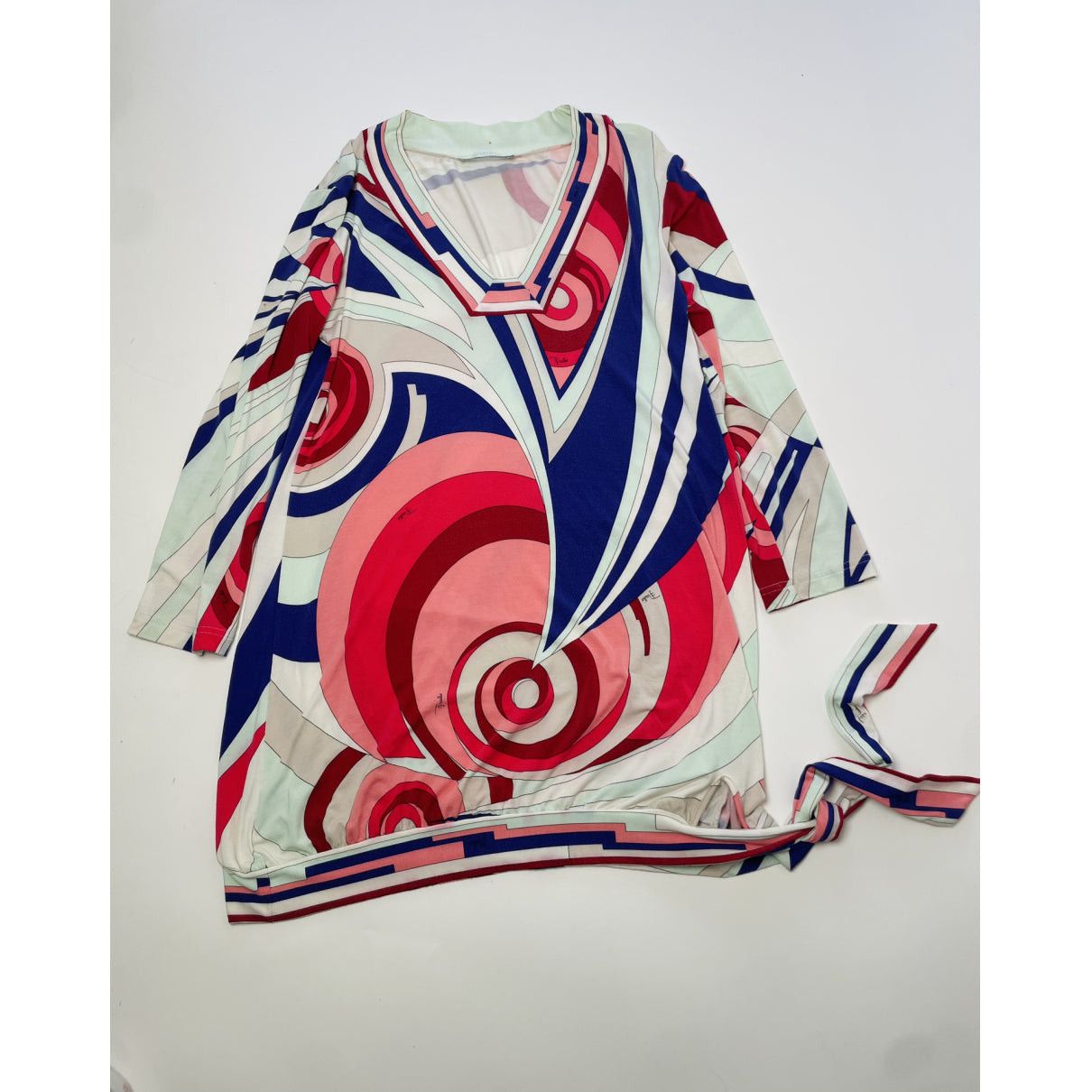 Emilio Pucci Multicolour Cotton Dresse Size XS / US 0-2 / IT 36-38 - 2 Thumbnail