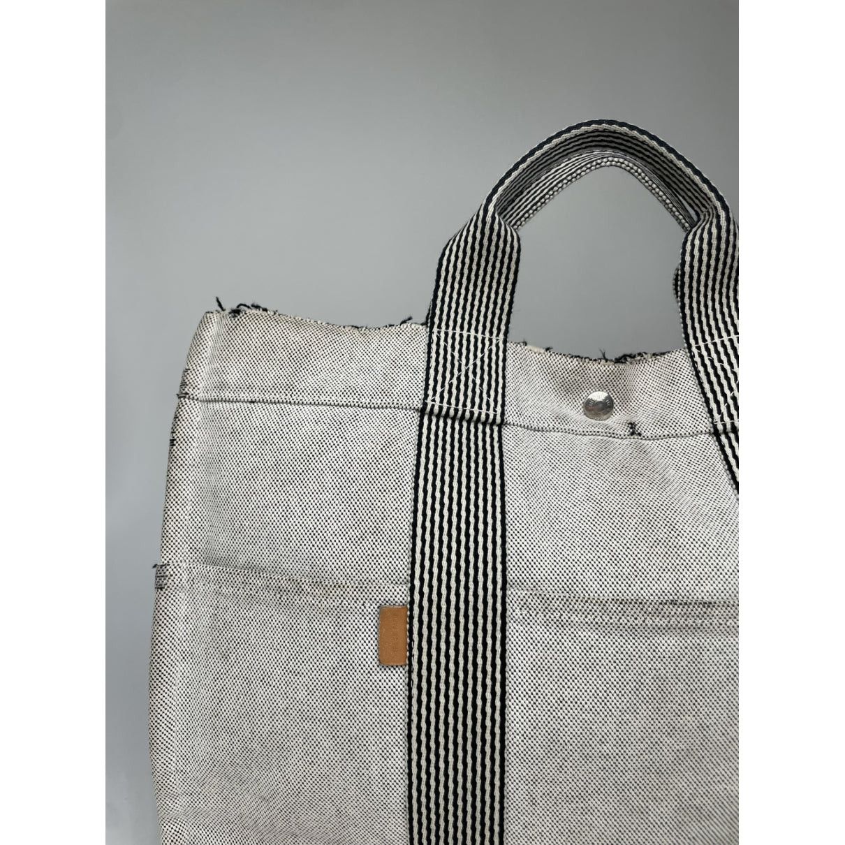 Other Hermès Silver Cotton Handbag Size ONE SIZE - 3 Thumbnail