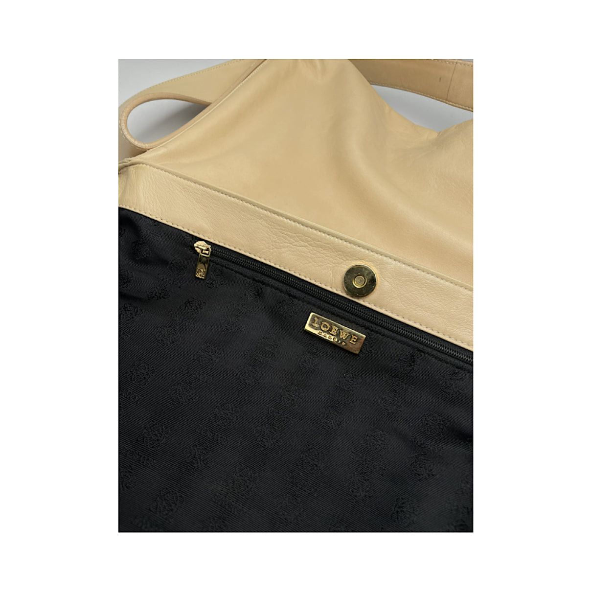 Loewe Puzzle Beige Leather Handbag Size ONE SIZE - 4 Thumbnail