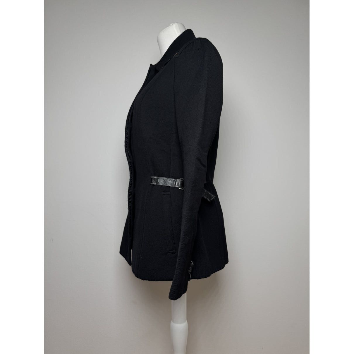 Burberry Sandringham Black Wool Trench Coat Size M / US 6-8 / IT 42-44 - 2 Thumbnail