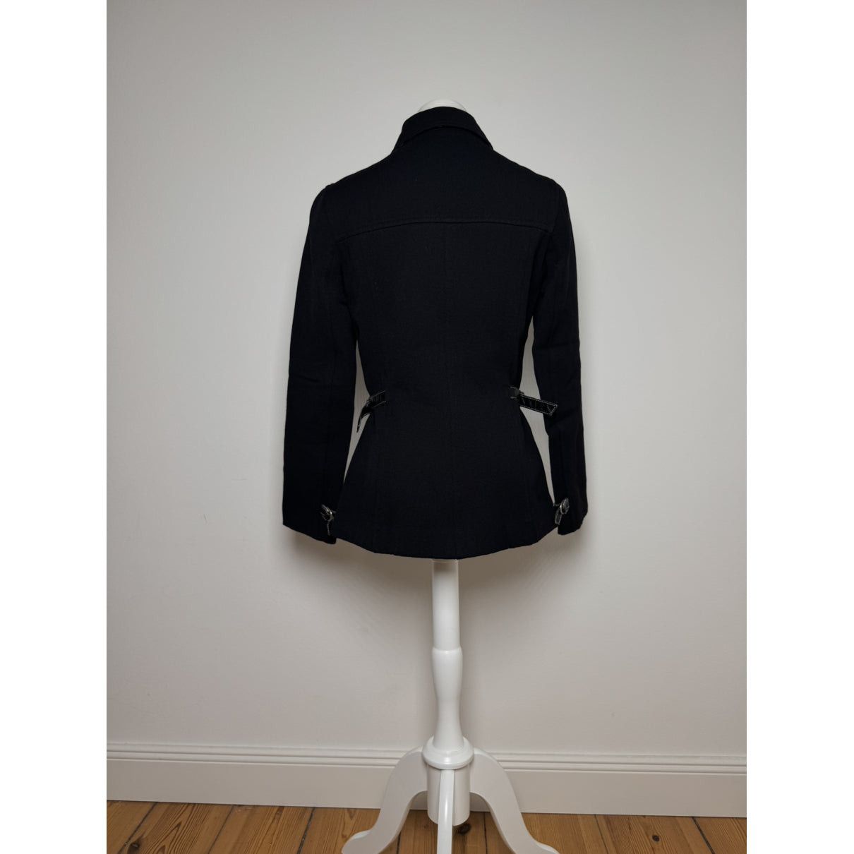 Burberry Sandringham Black Wool Trench Coat Size M / US 6-8 / IT 42-44 - 3 Thumbnail