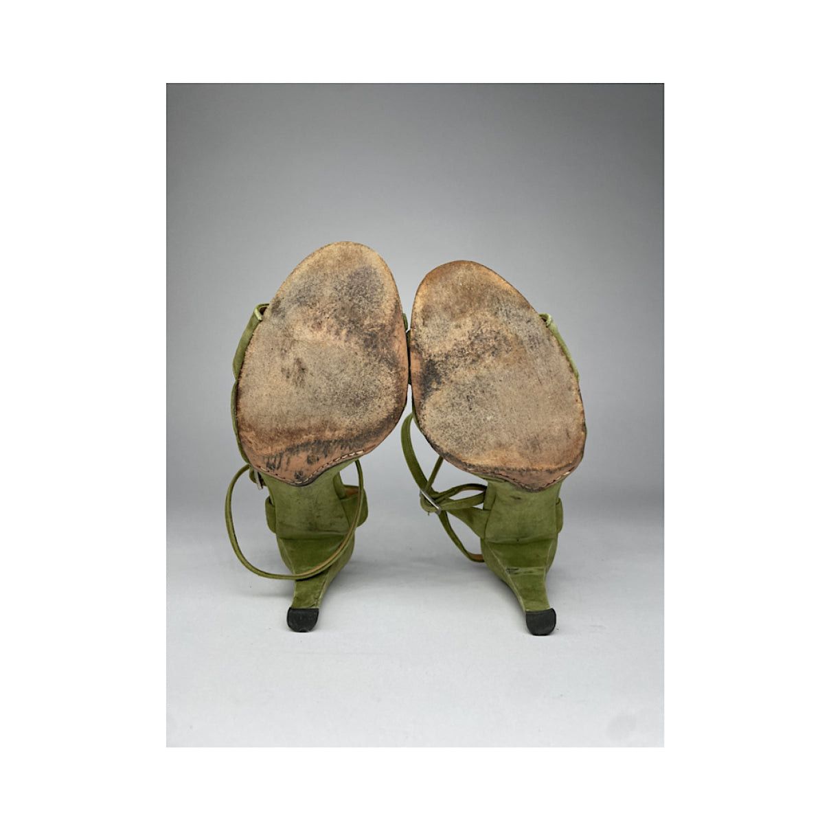 Bally Green Leather Heel Size US 5 / IT 35 - 3 Thumbnail
