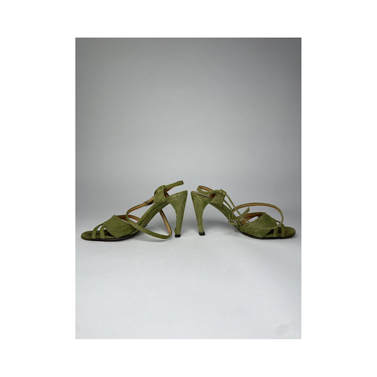 Bally Green Leather Heel Size US 5 / IT 35 - 5 Thumbnail