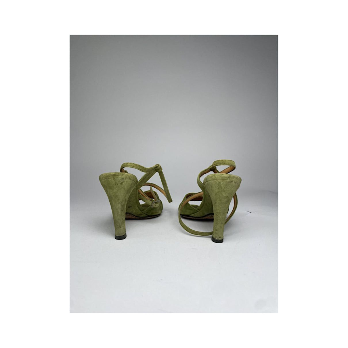 Bally Green Leather Heel Size US 5 / IT 35 - 2 Thumbnail