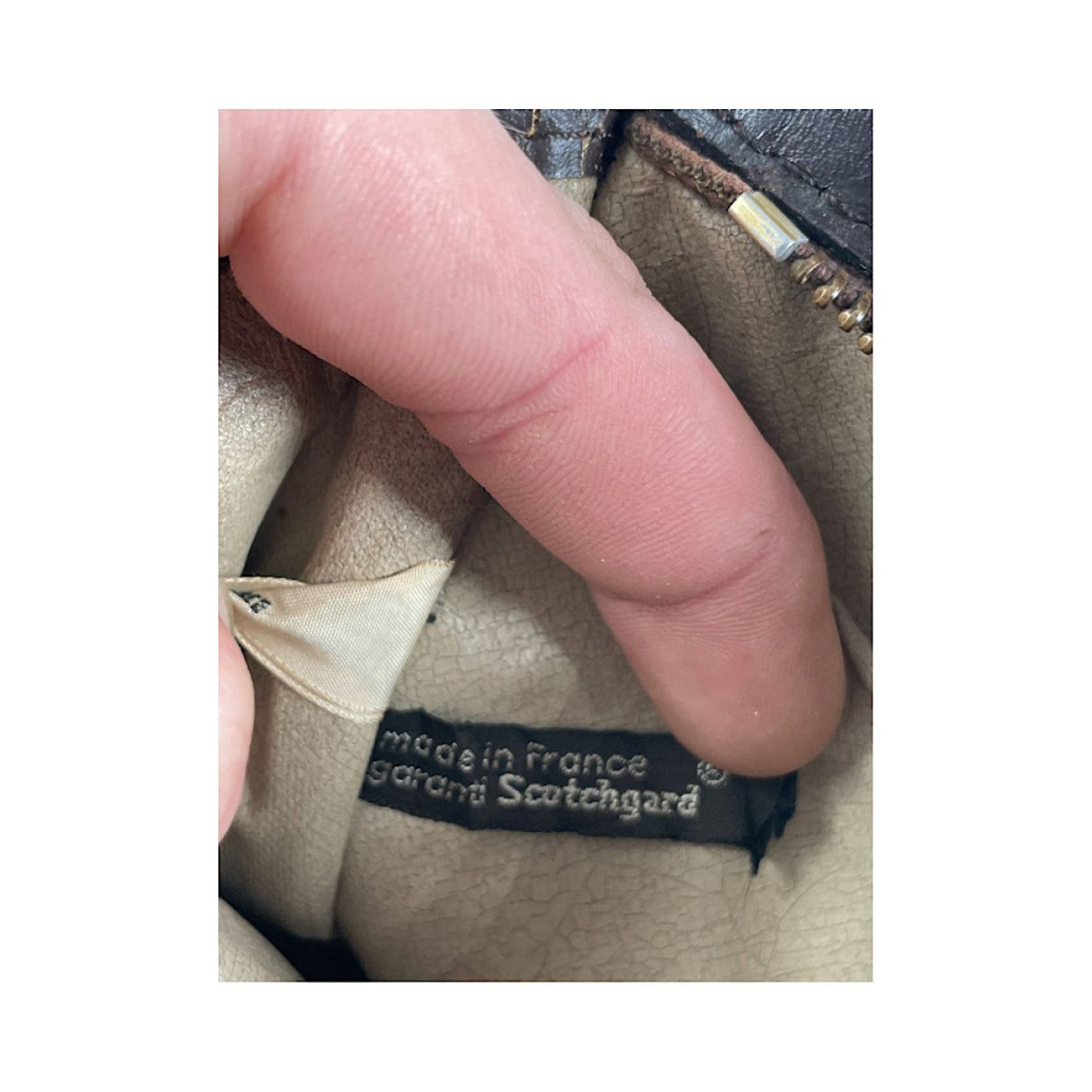 Dior Saddle Brown Cotton Clutch Bag Size ONE SIZE - 5 Thumbnail