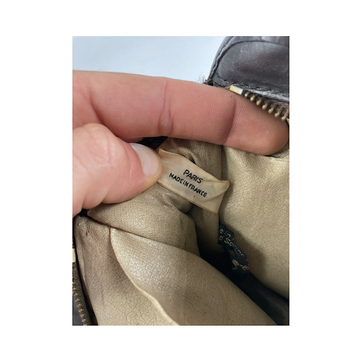 Dior Saddle Brown Cotton Clutch Bag Size ONE SIZE - 4 Thumbnail