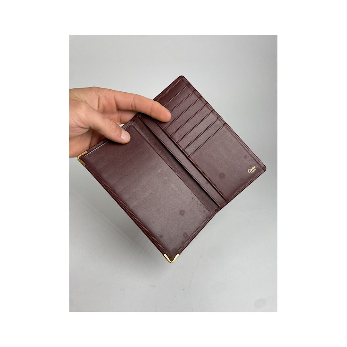 Cartier Burgundy Patent Leather Purse Size ONE SIZE - 3 Thumbnail