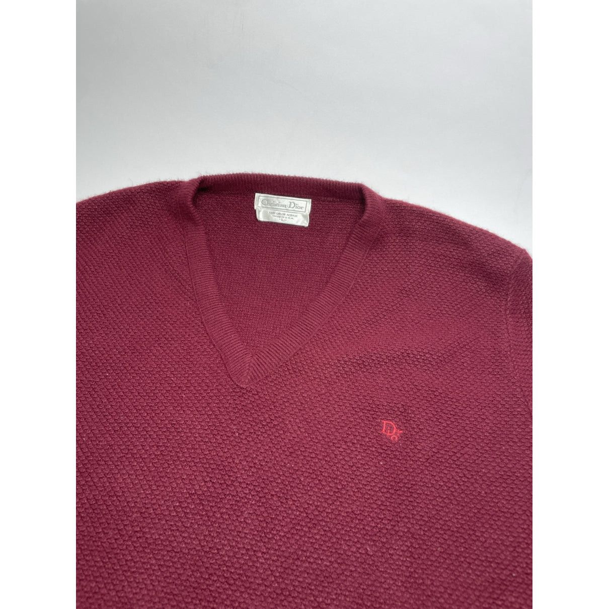Other Dior Homme Burgundy Wool Knitwear & Sweatshirt Size L / US 10 / IT 46 - 2 Thumbnail
