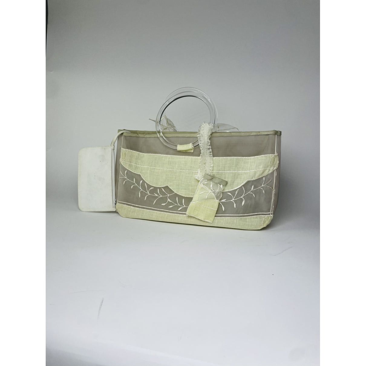 Gucci White Leather Handbag Size ONE SIZE - 5 Thumbnail