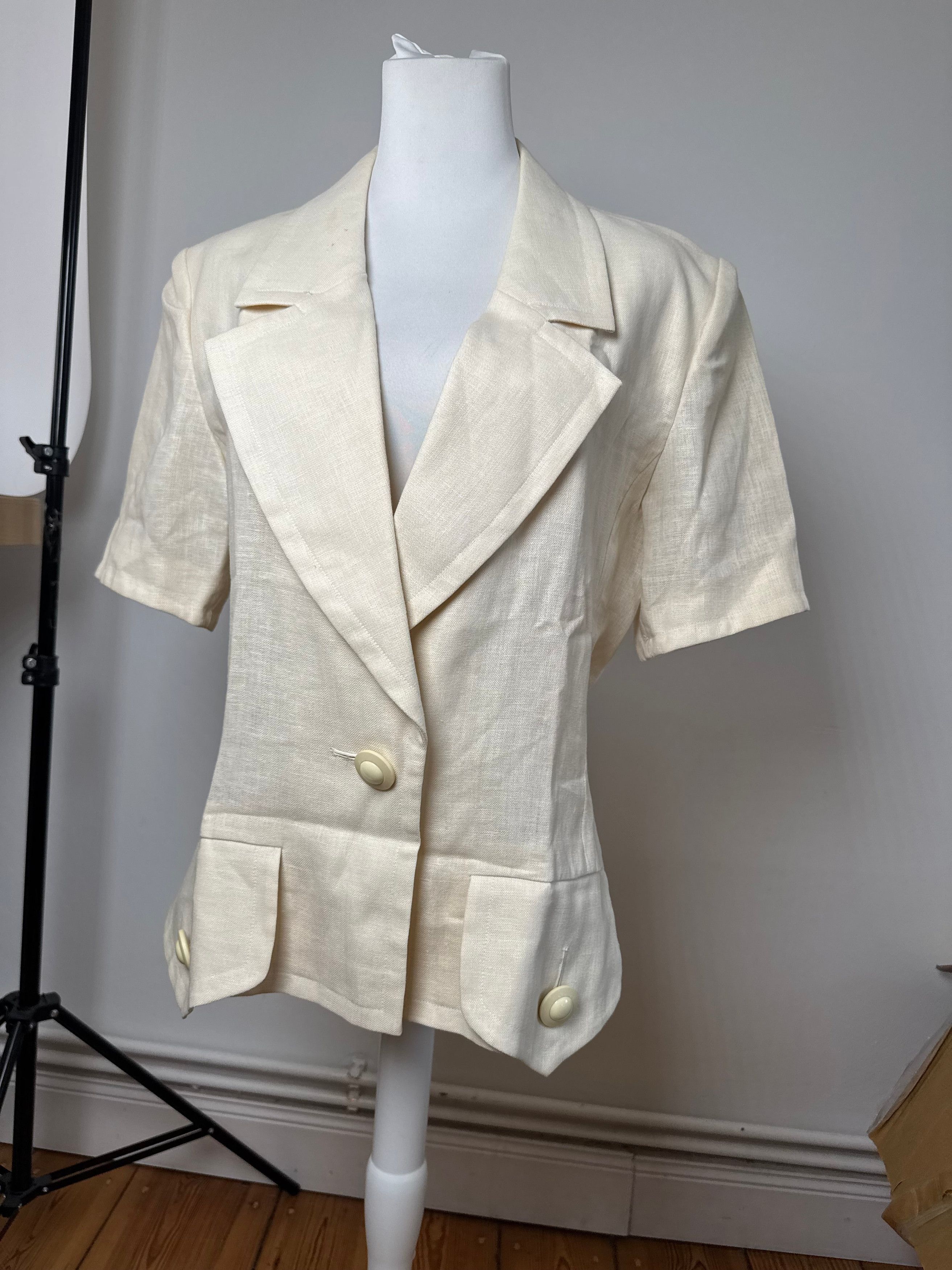 Other Vintage Yves Saint Laurent Linen Short coat M Size M / US 6-8 / IT 42-44 - 6 Thumbnail
