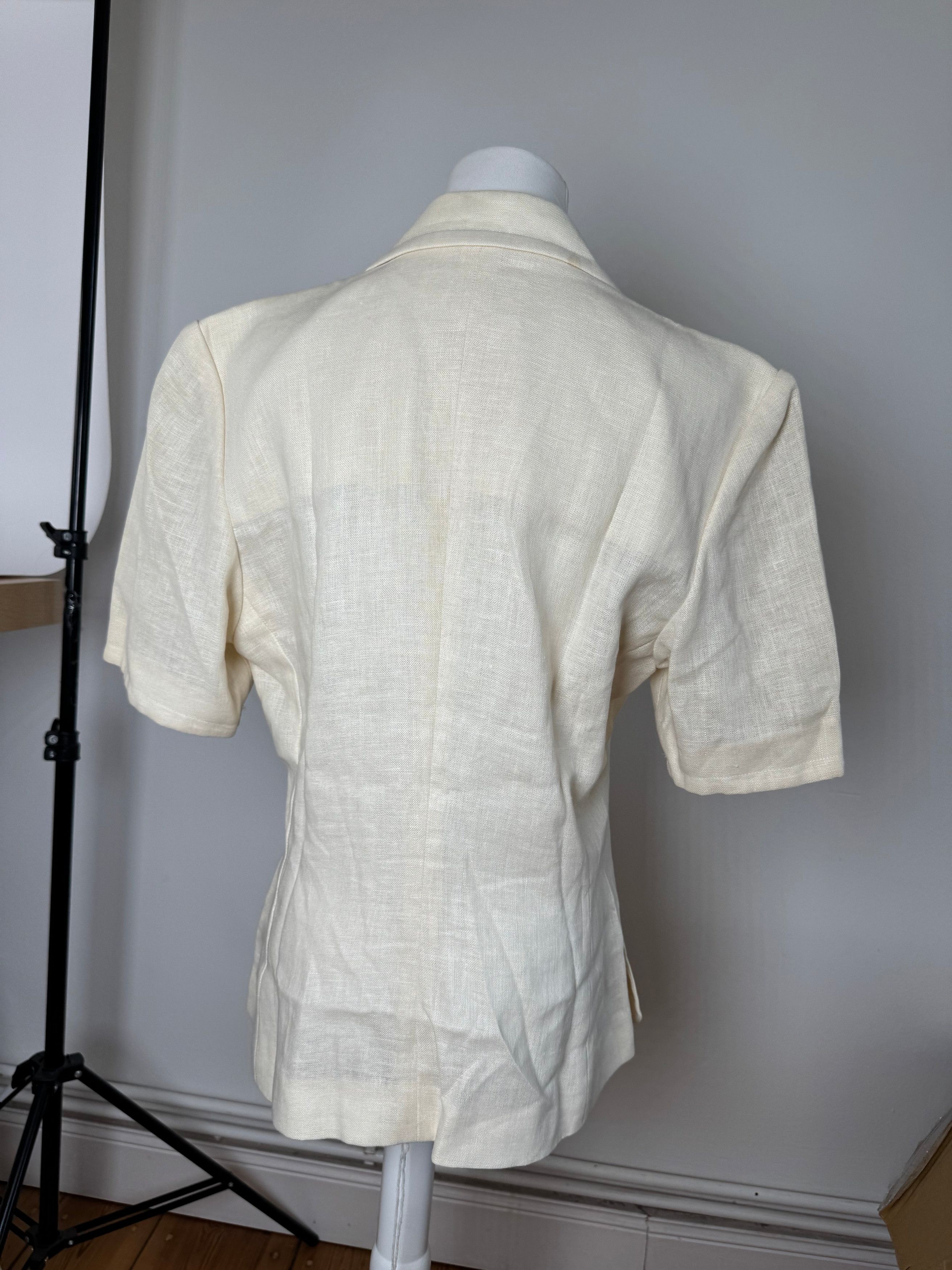 Other Vintage Yves Saint Laurent Linen Short coat M Size M / US 6-8 / IT 42-44 - 3 Thumbnail
