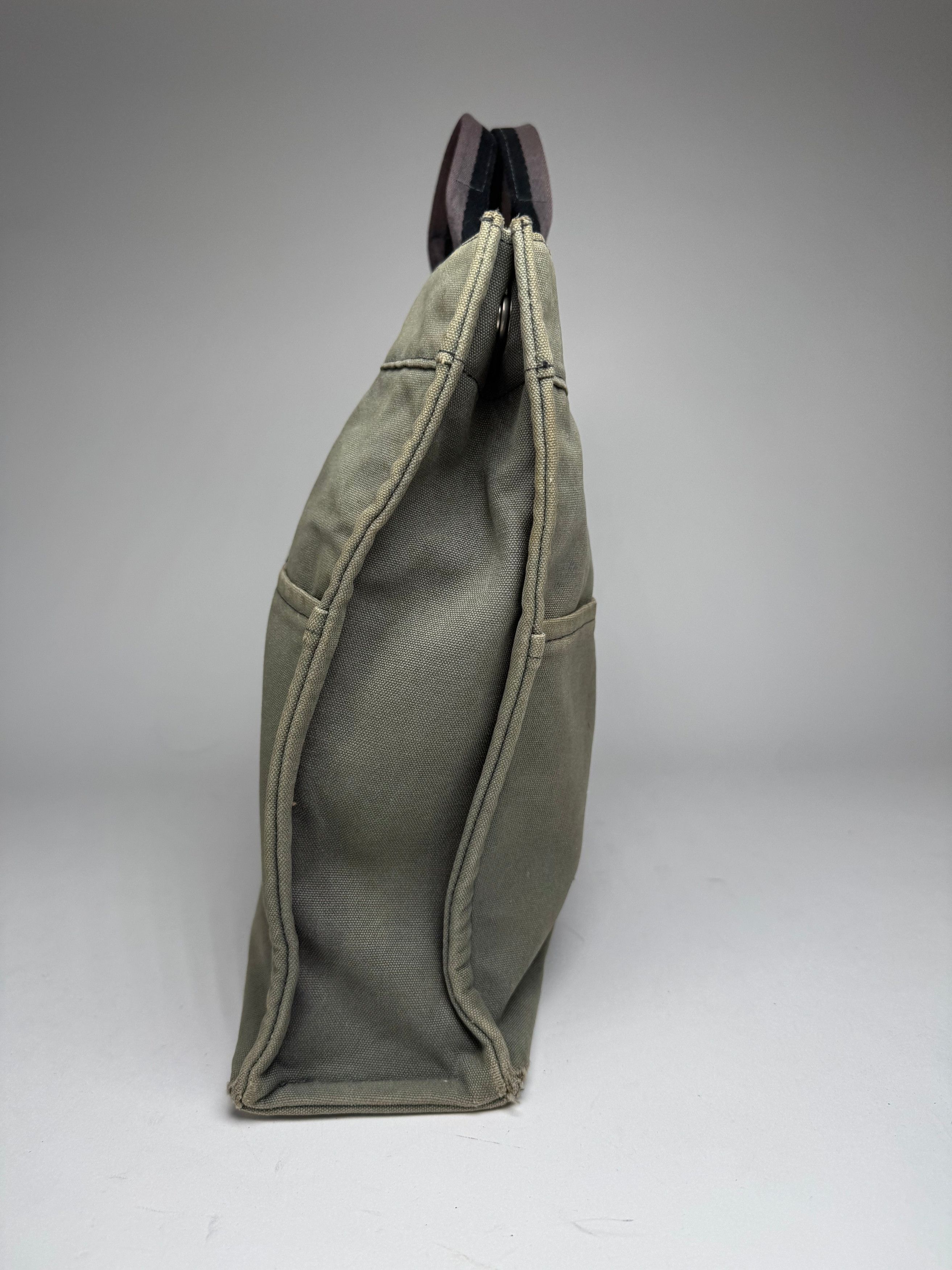 Other Vintage Hermes Paris Canvas Shopper Grey Size ONE SIZE - 9 Thumbnail