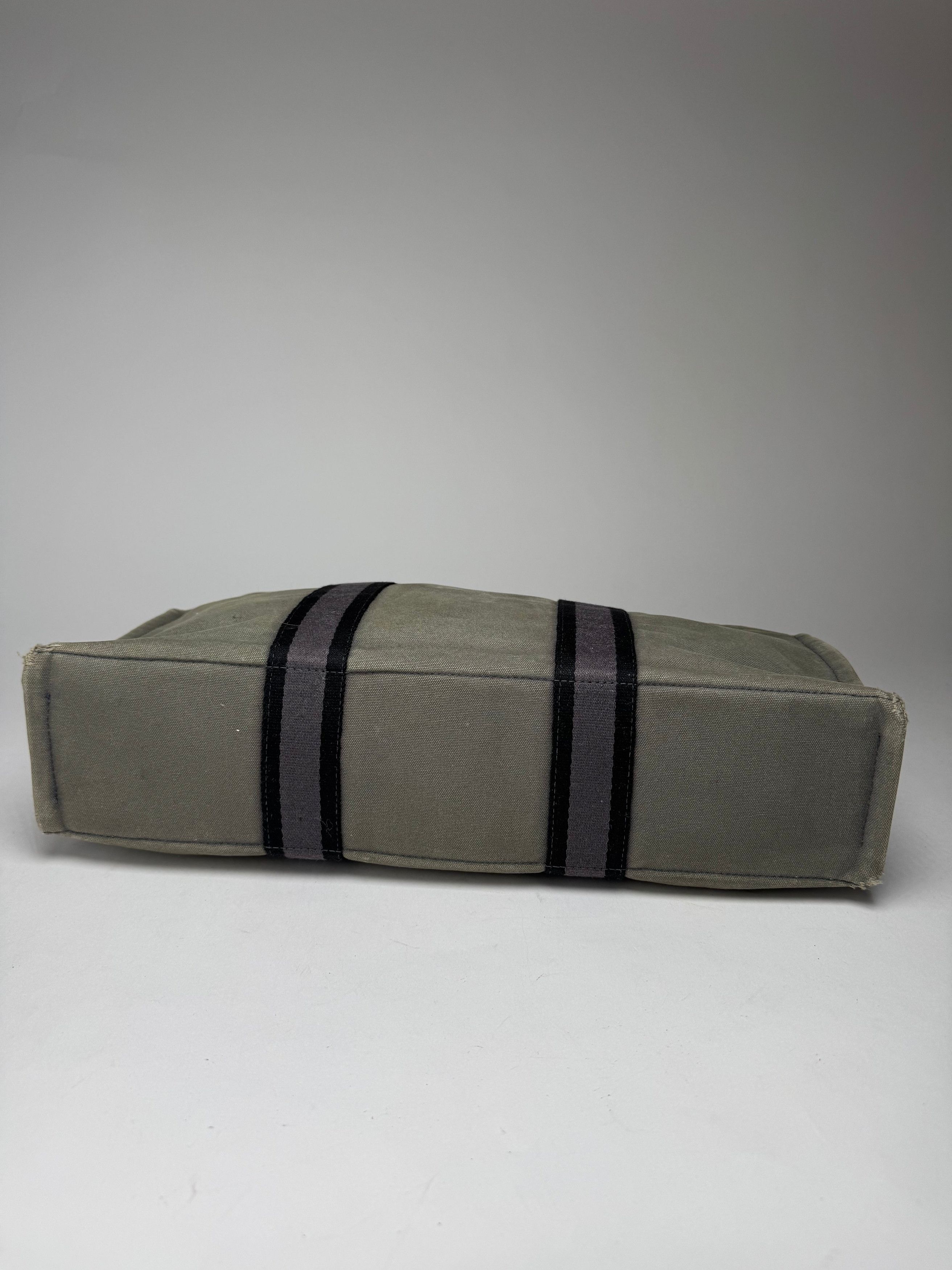Other Vintage Hermes Paris Canvas Shopper Grey Size ONE SIZE - 11 Thumbnail