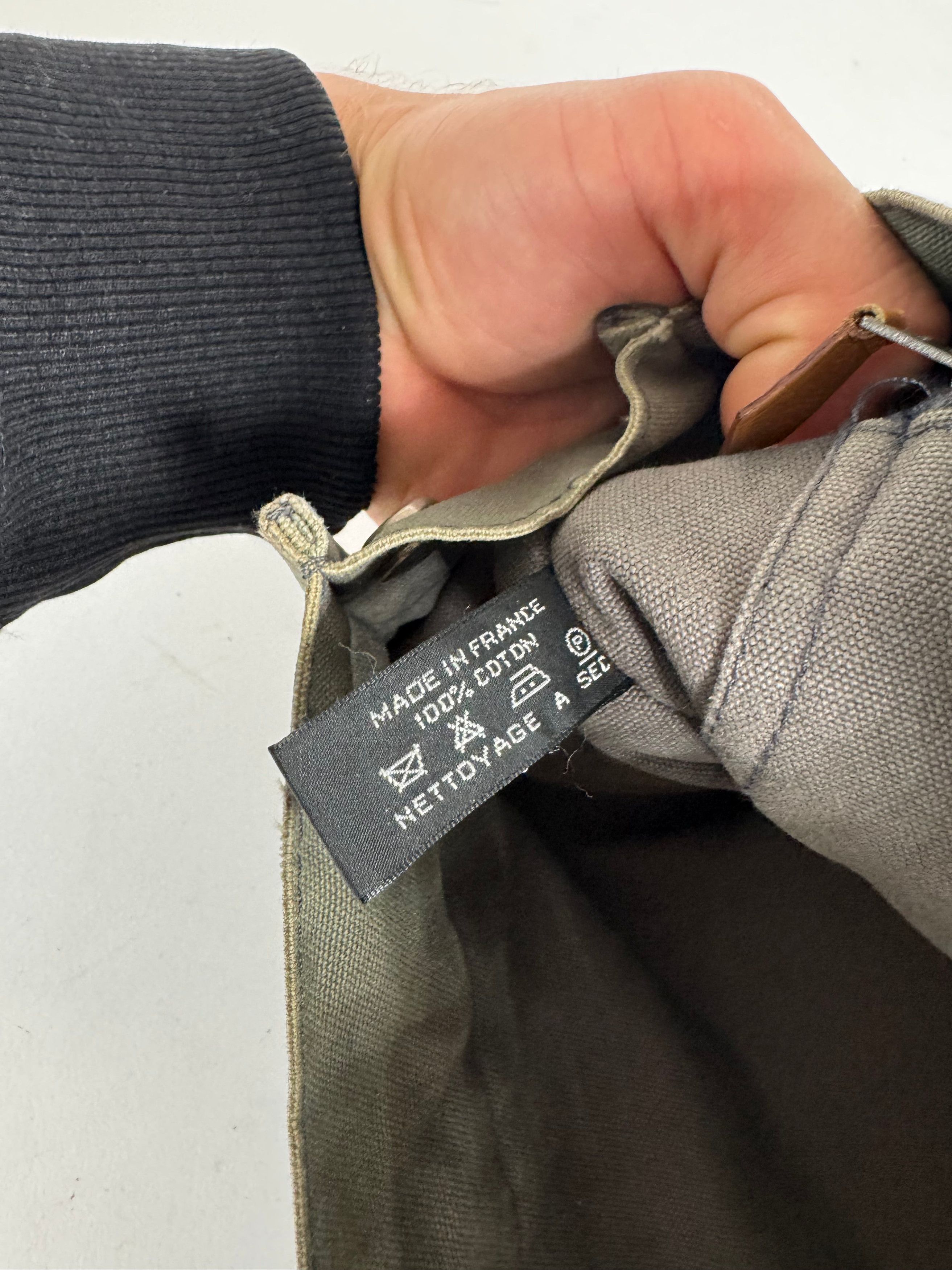 Other Vintage Hermes Paris Canvas Shopper Grey Size ONE SIZE - 3 Thumbnail