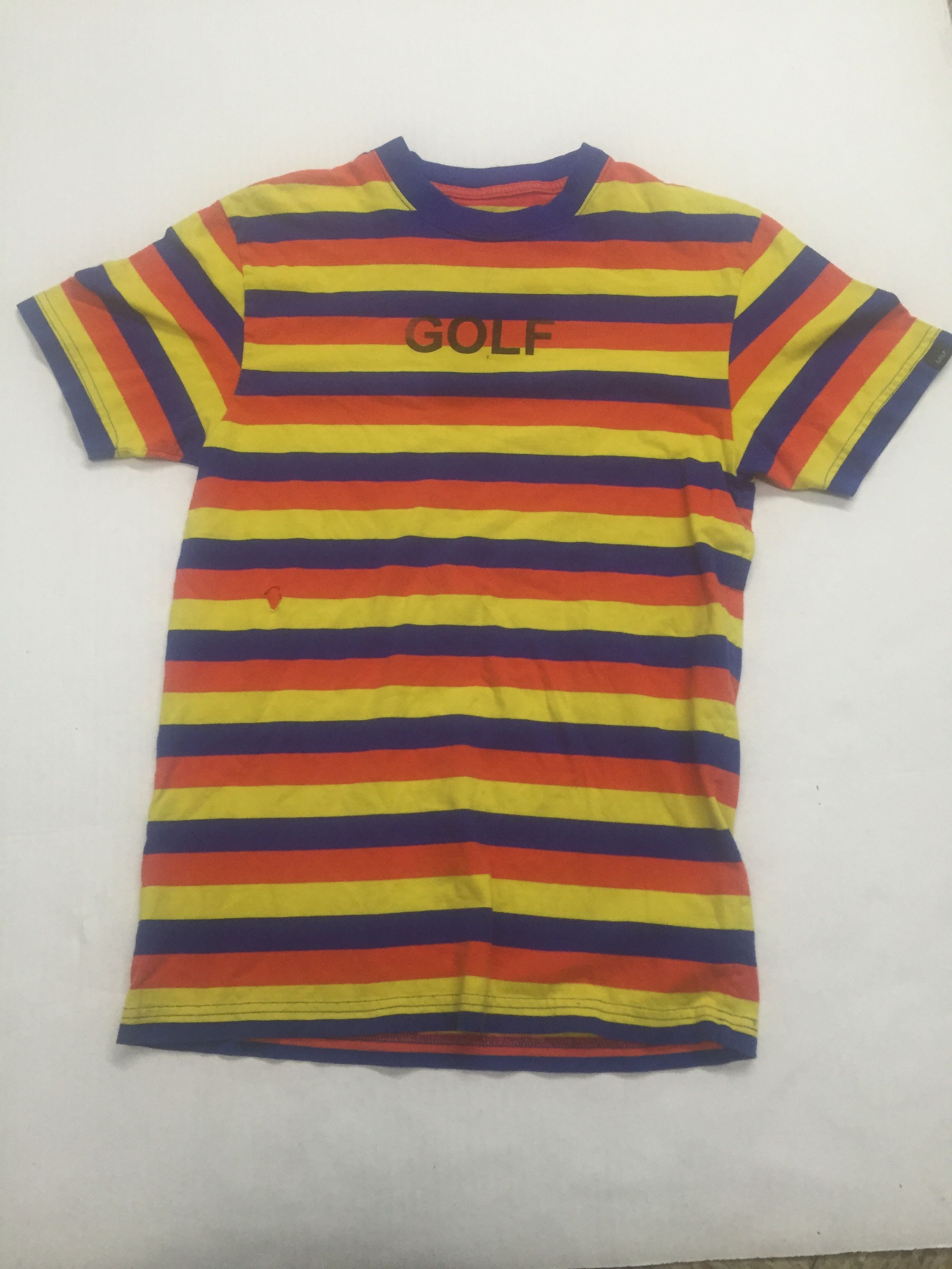 Golf Wang Golf Yellow/Red/Blue Striped Shirt Size US S / EU 44-46 / 1 - 1 Preview