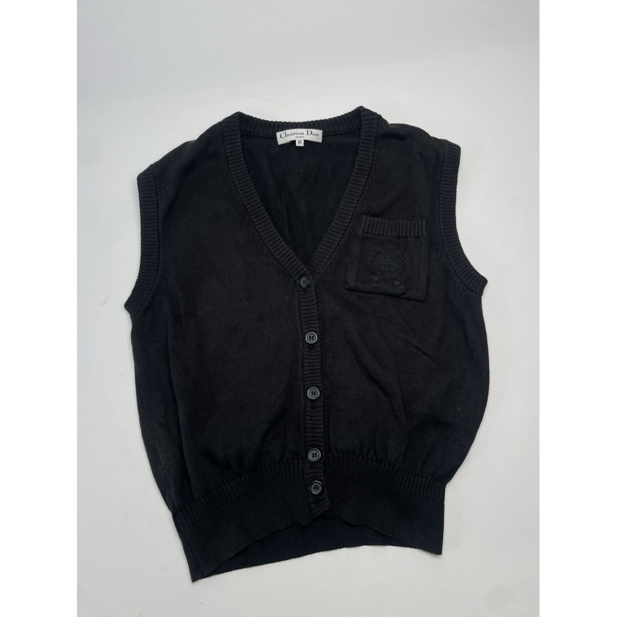 Dior J'adore Black Cotton Top Size M / US 6-8 / IT 42-44 - 4 Thumbnail