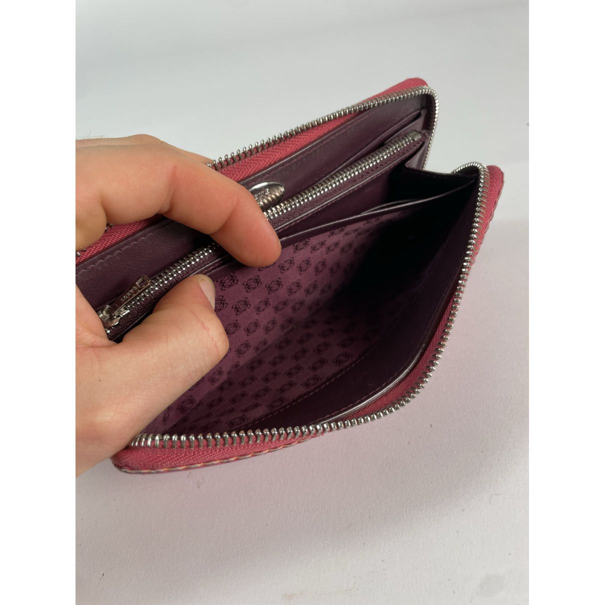 Loewe Purple Leather Wallet Size ONE SIZE - 5 Thumbnail