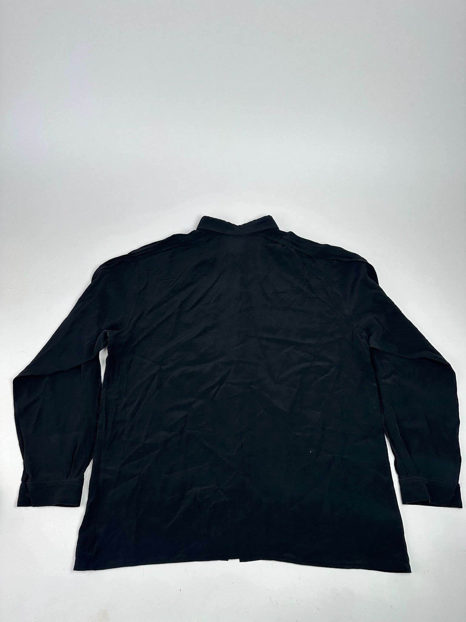 Dior Vintage Silk Shirt Black M Size L / US 10 / IT 46 - 13 Thumbnail