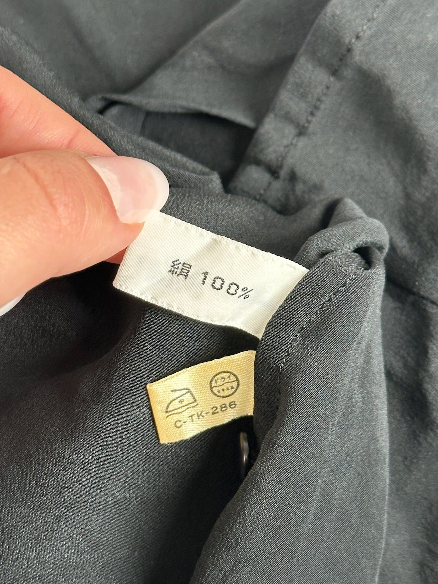 Dior Vintage Silk Shirt Black M Size L / US 10 / IT 46 - 6 Thumbnail