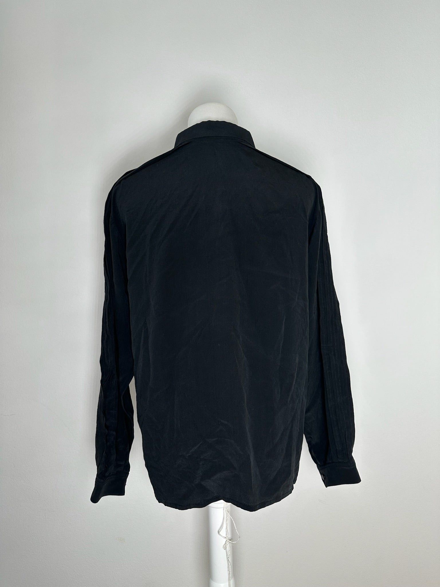Dior Vintage Silk Shirt Black M Size L / US 10 / IT 46 - 4 Thumbnail