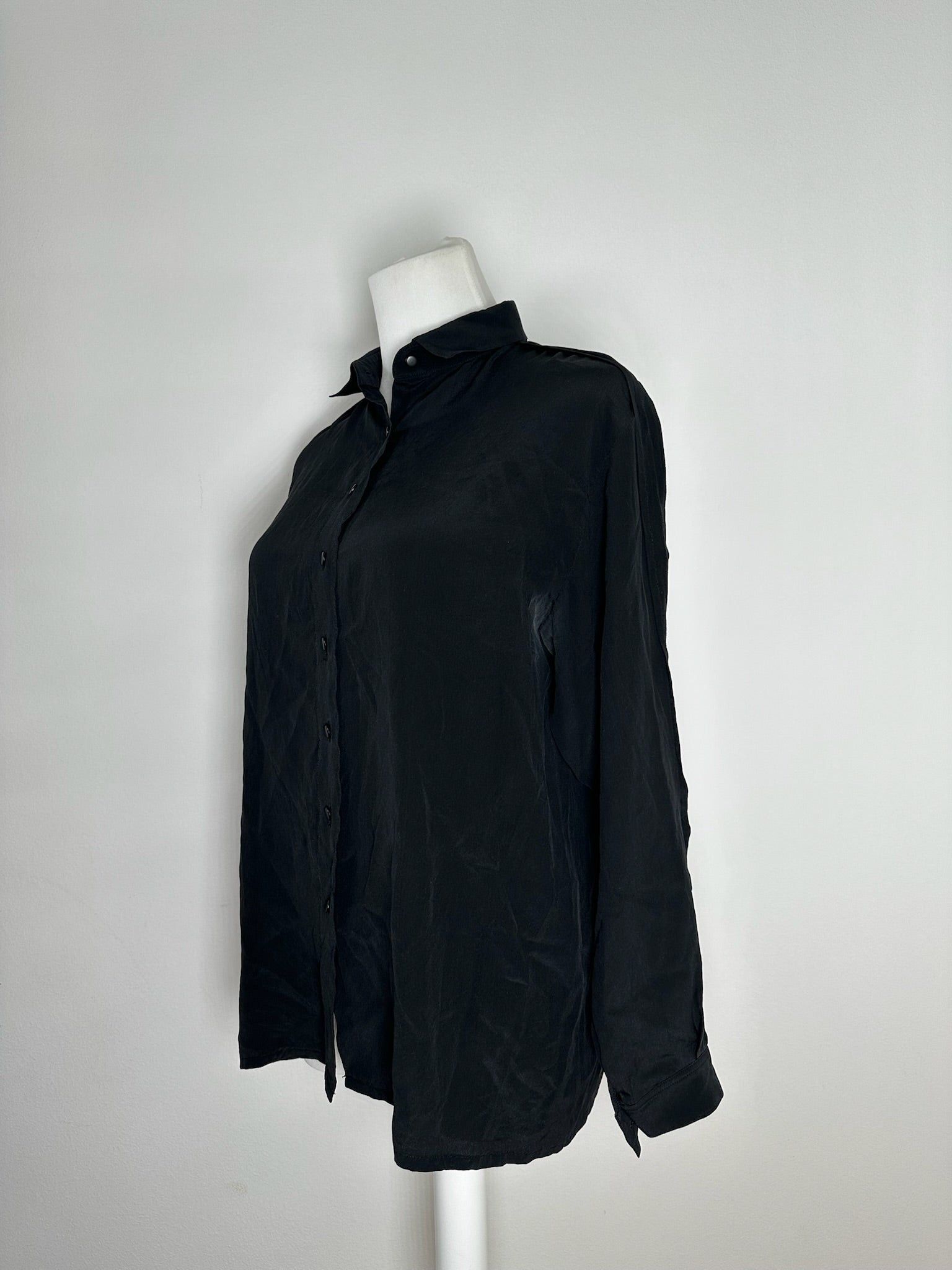 Dior Vintage Silk Shirt Black M Size L / US 10 / IT 46 - 5 Thumbnail