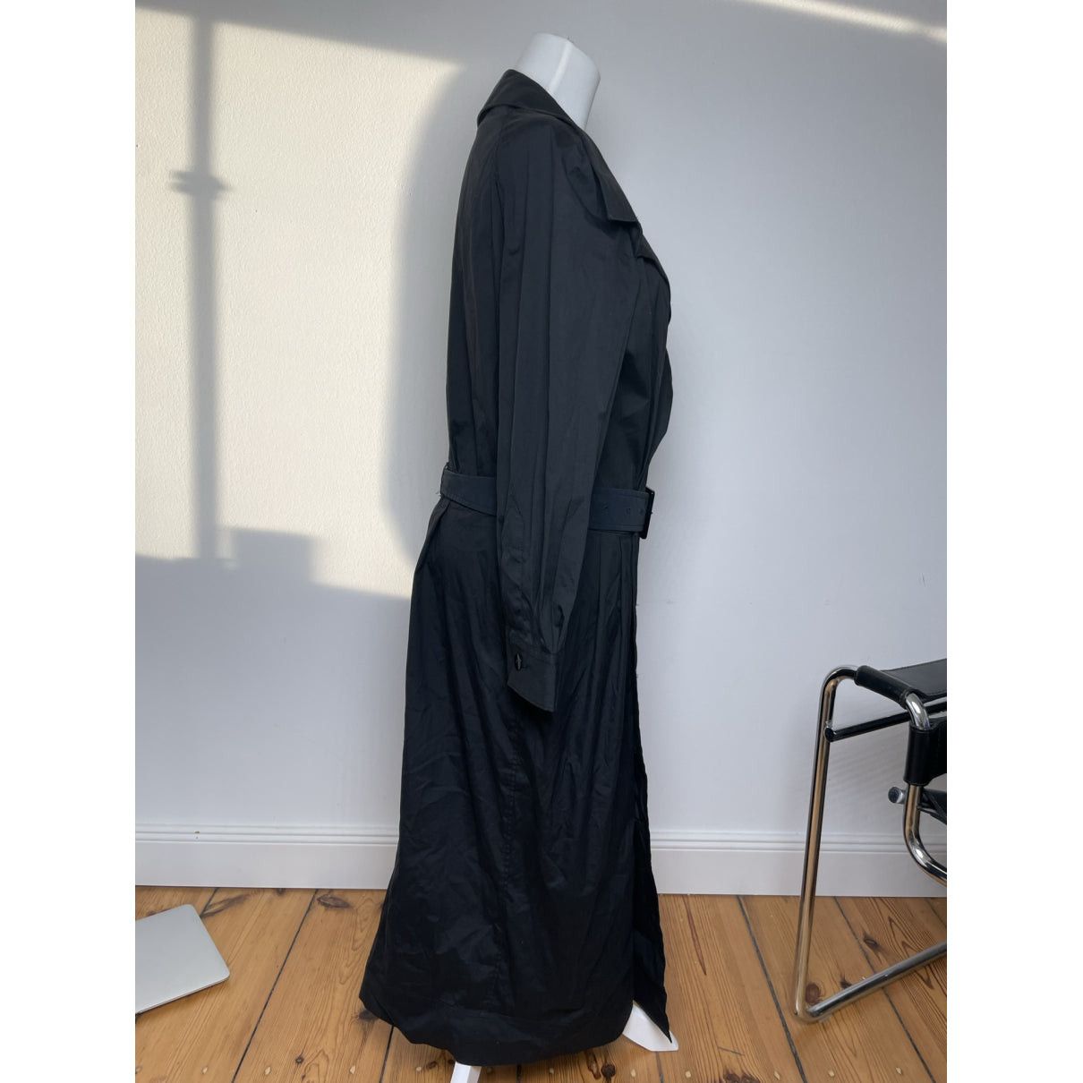 Jean Paul Gaultier Black Cotton Trench Coat Size M / US 6-8 / IT 42-44 - 3 Thumbnail