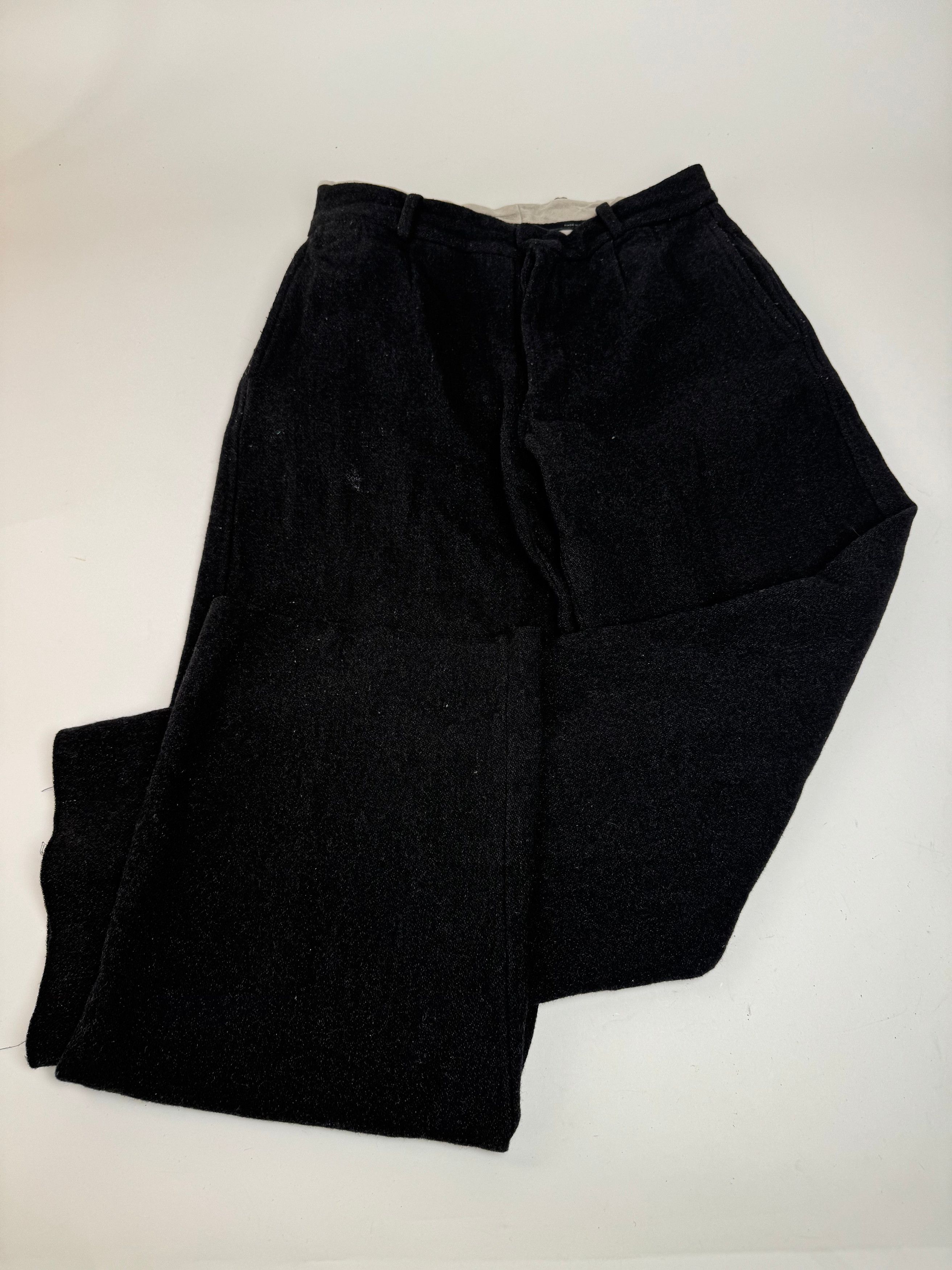 Dolce & Gabbana Vintage Wool Pants Black 46/S Size 34" / US 12 / IT 48 - 7 Thumbnail