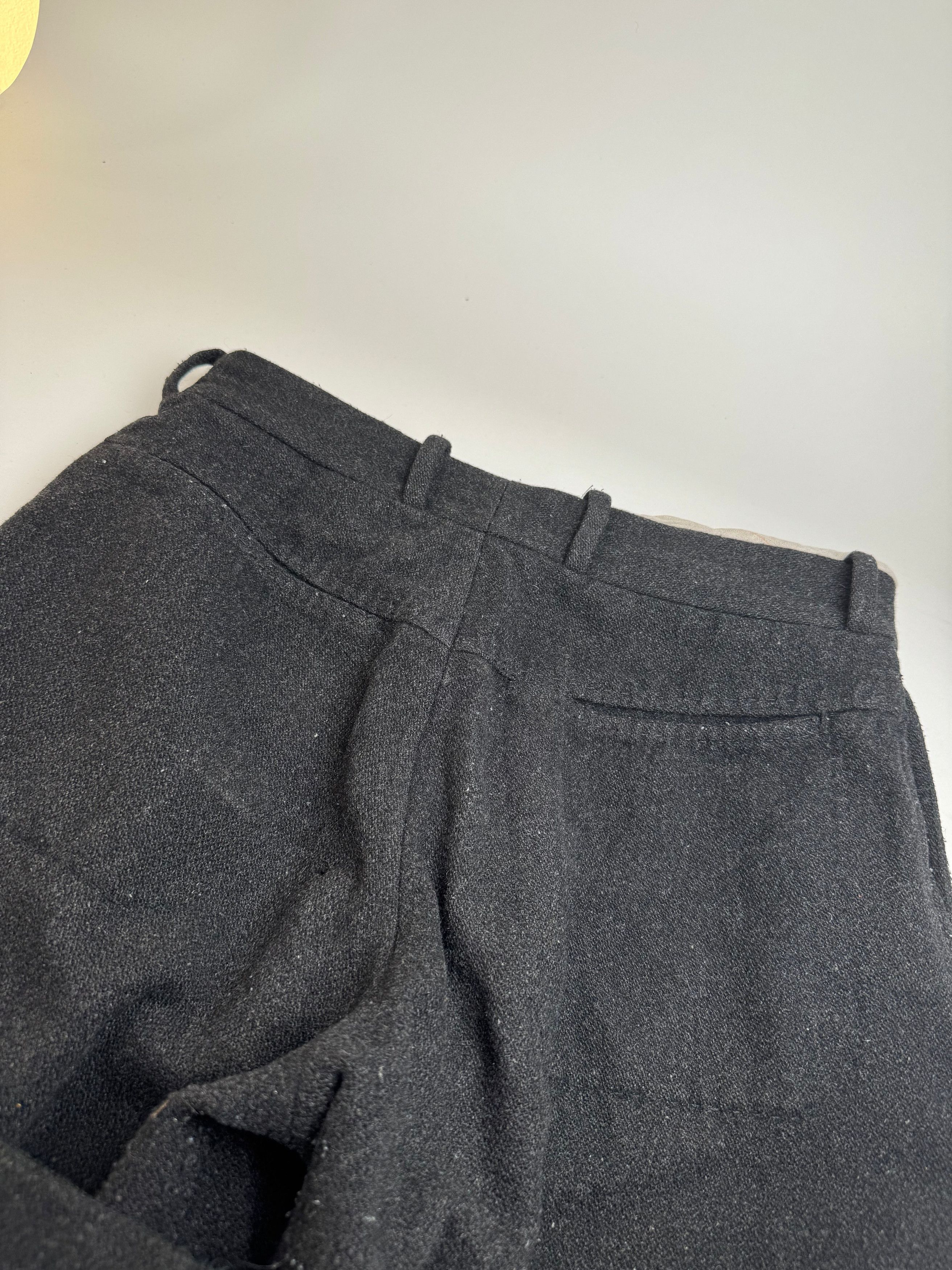 Dolce & Gabbana Vintage Wool Pants Black 46/S Size 34" / US 12 / IT 48 - 9 Thumbnail
