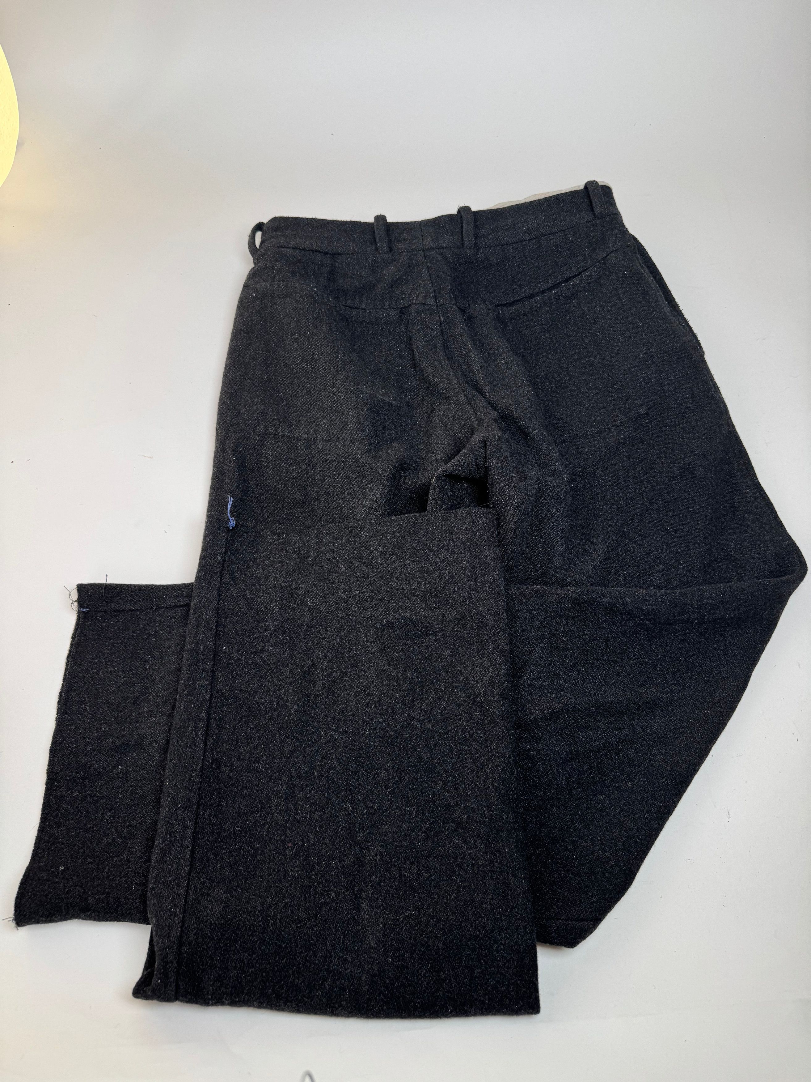 Dolce & Gabbana Vintage Wool Pants Black 46/S Size 34" / US 12 / IT 48 - 10 Thumbnail