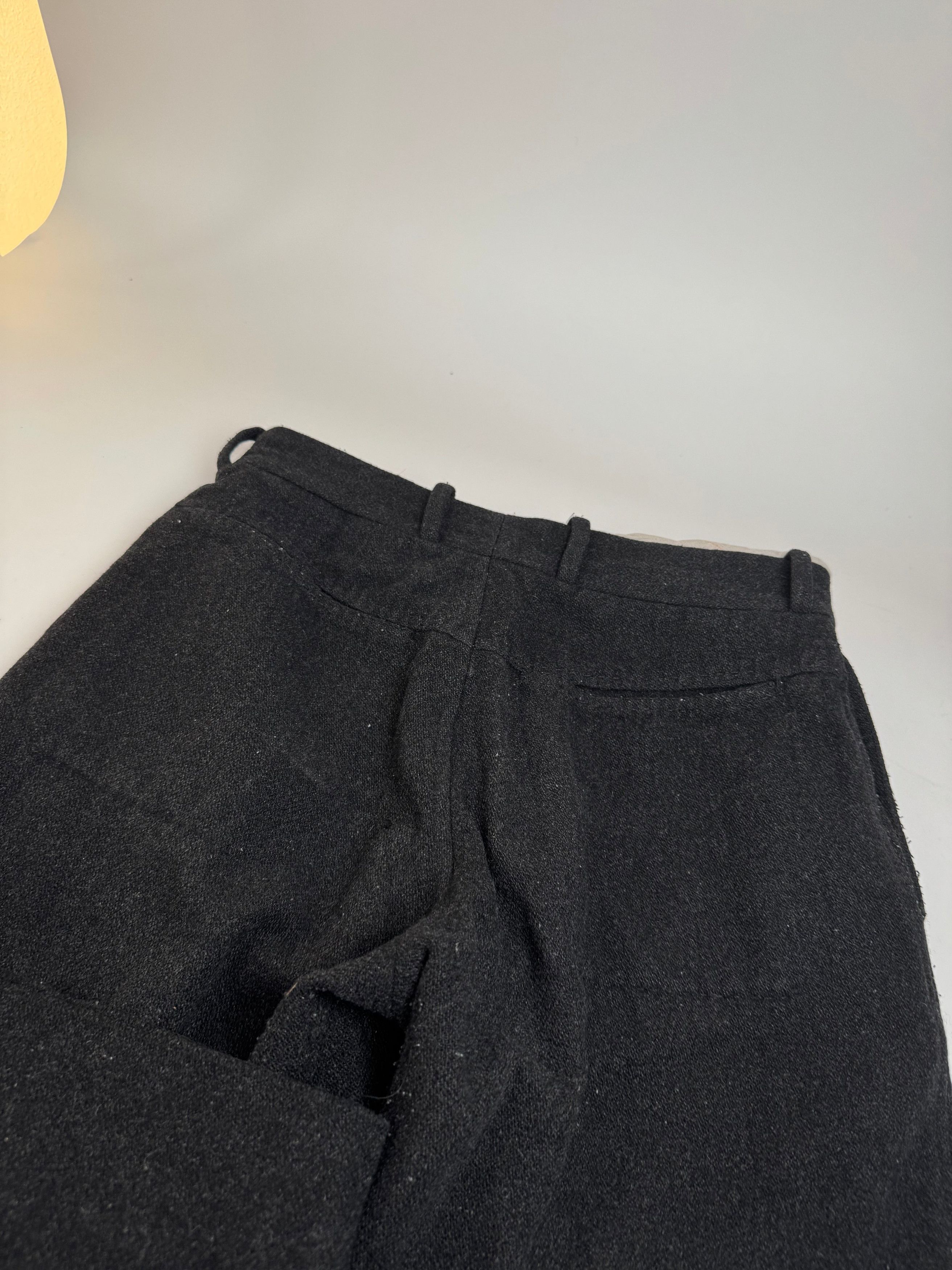 Dolce & Gabbana Vintage Wool Pants Black 46/S Size 34" / US 12 / IT 48 - 8 Thumbnail