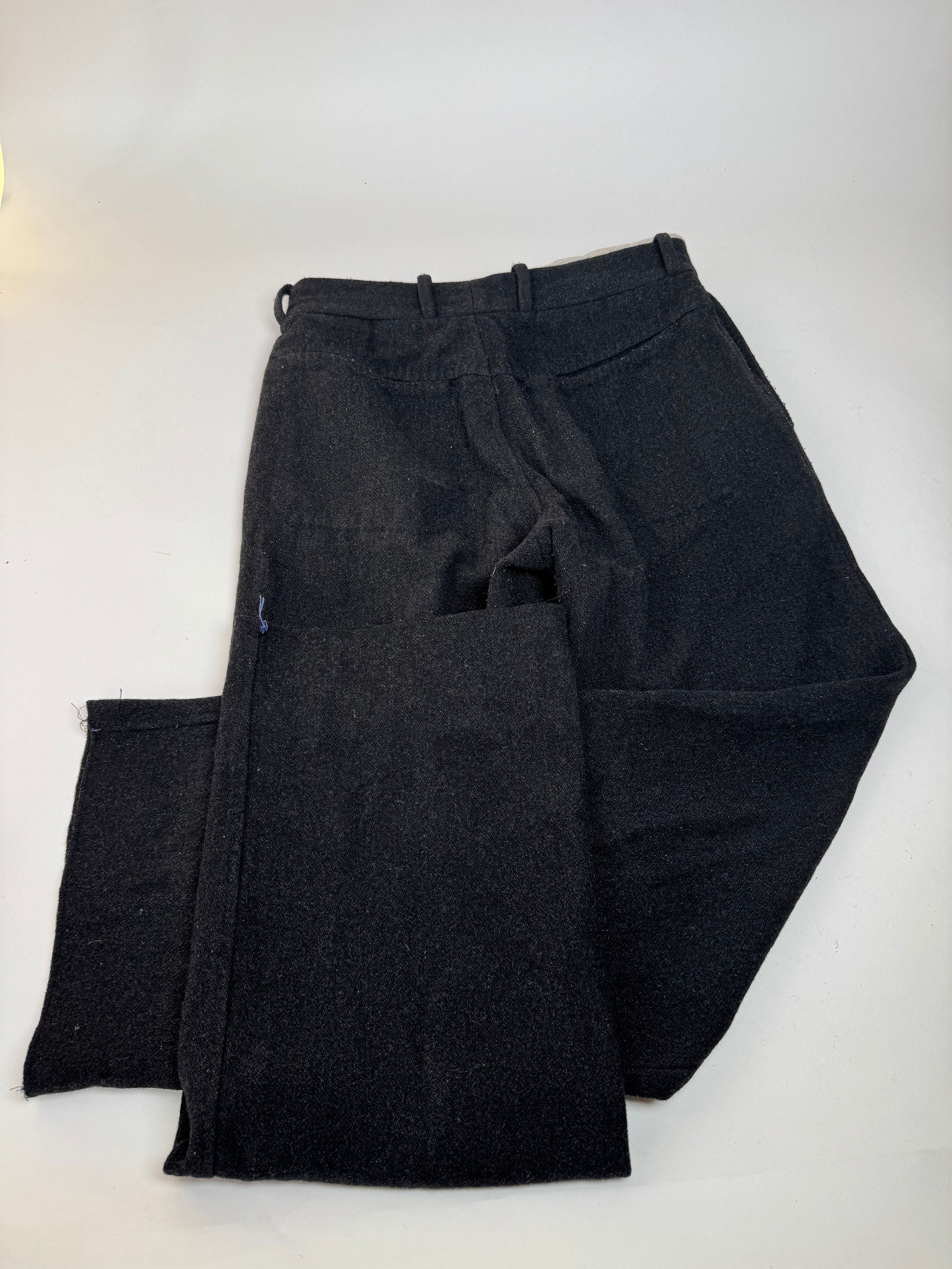Dolce & Gabbana Vintage Wool Pants Black 46/S Size 34" / US 12 / IT 48 - 11 Thumbnail