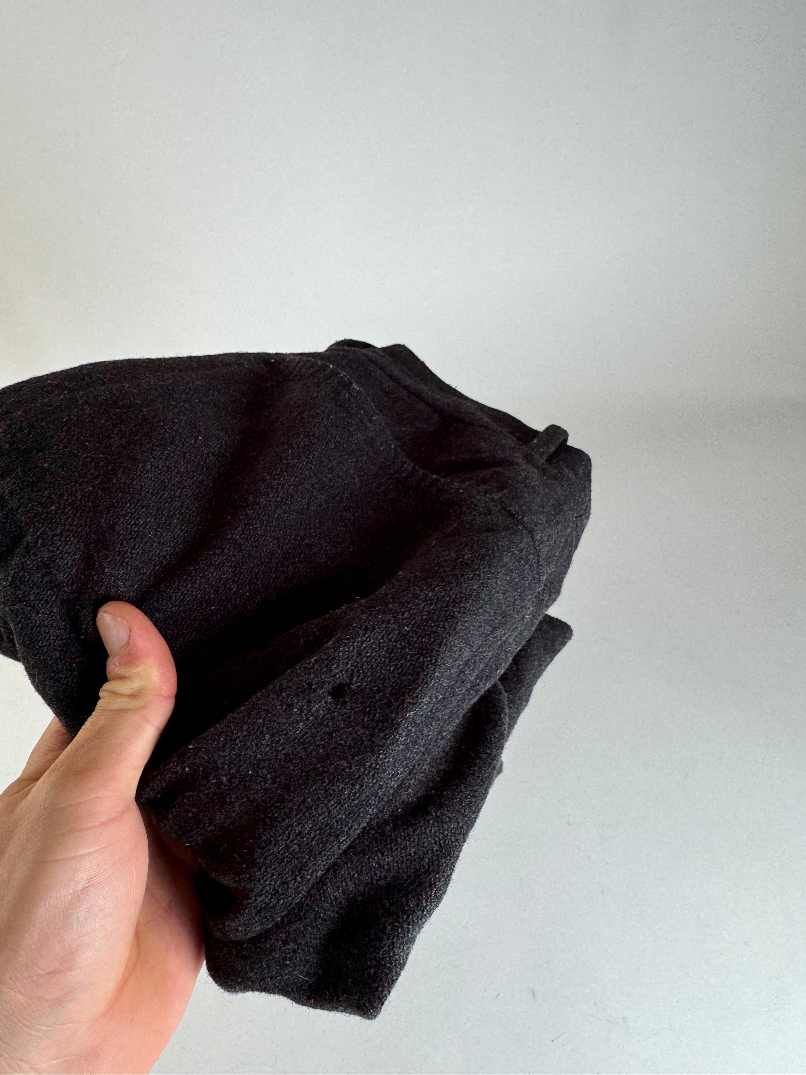 Dolce & Gabbana Vintage Wool Pants Black 46/S Size 34" / US 12 / IT 48 - 2 Thumbnail