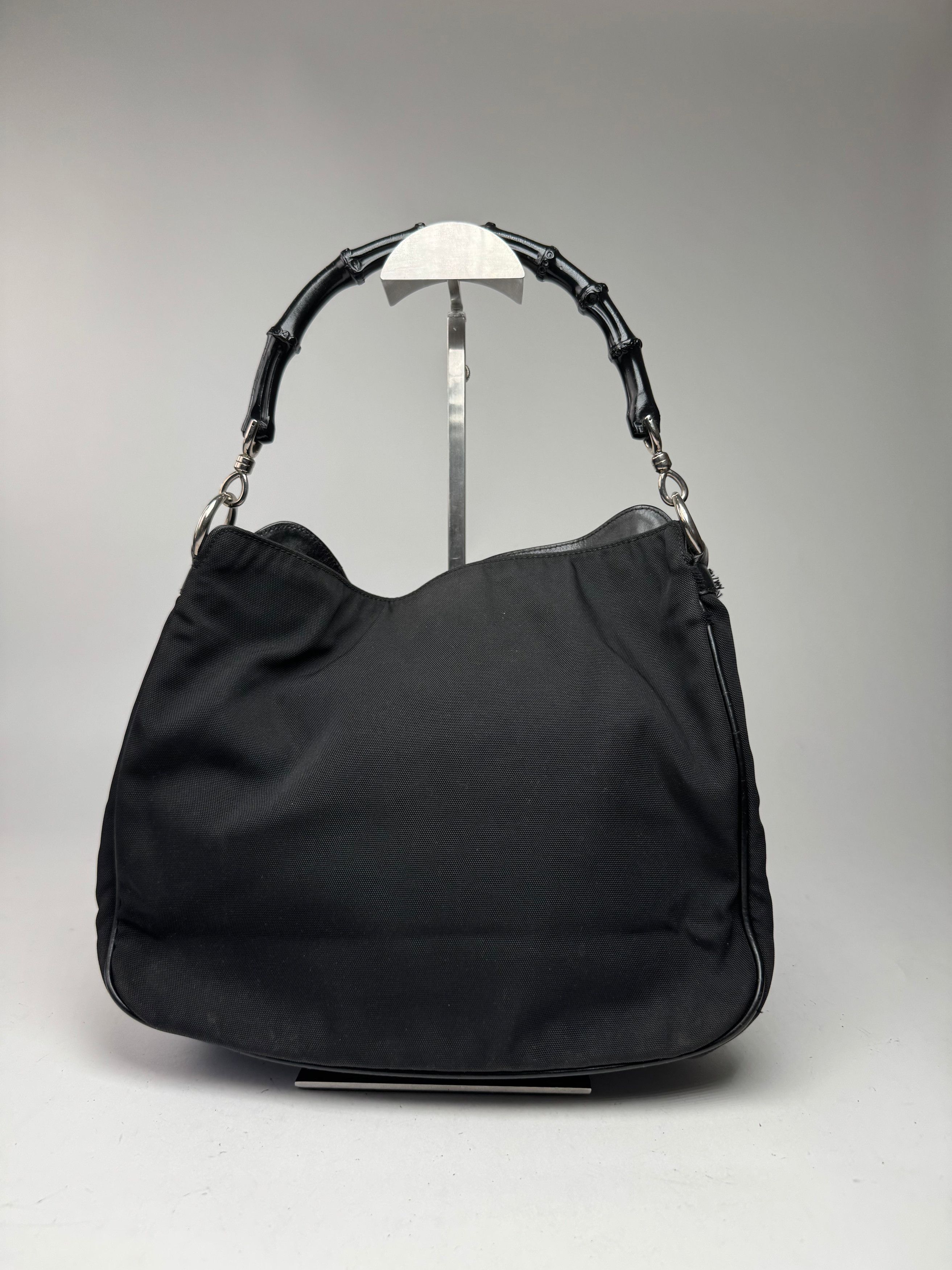 Gucci Vintage Bamboo Top Handle Bag Black Size ONE SIZE - 7 Thumbnail