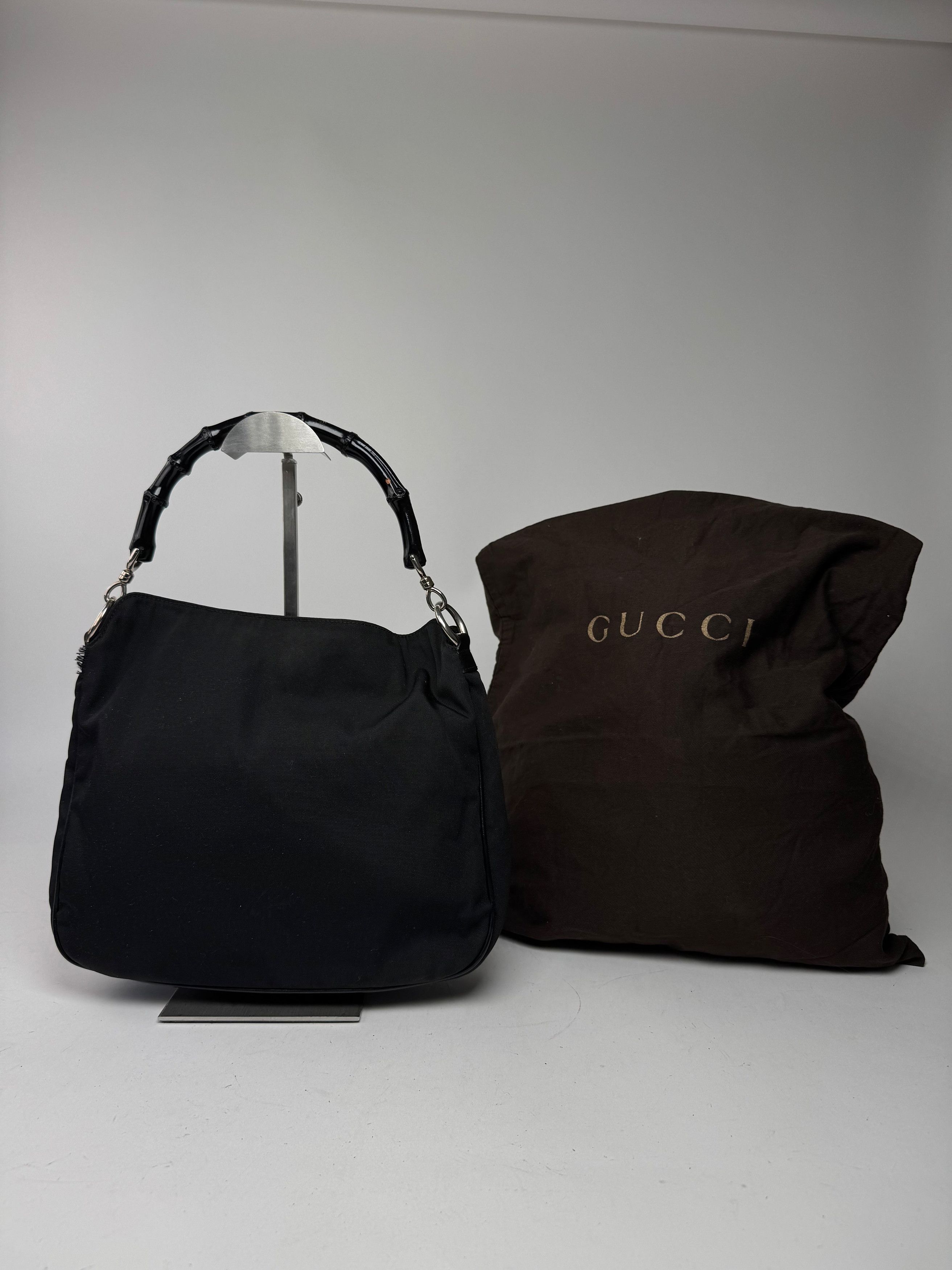 Gucci Vintage Bamboo Top Handle Bag Black Size ONE SIZE - 6 Thumbnail