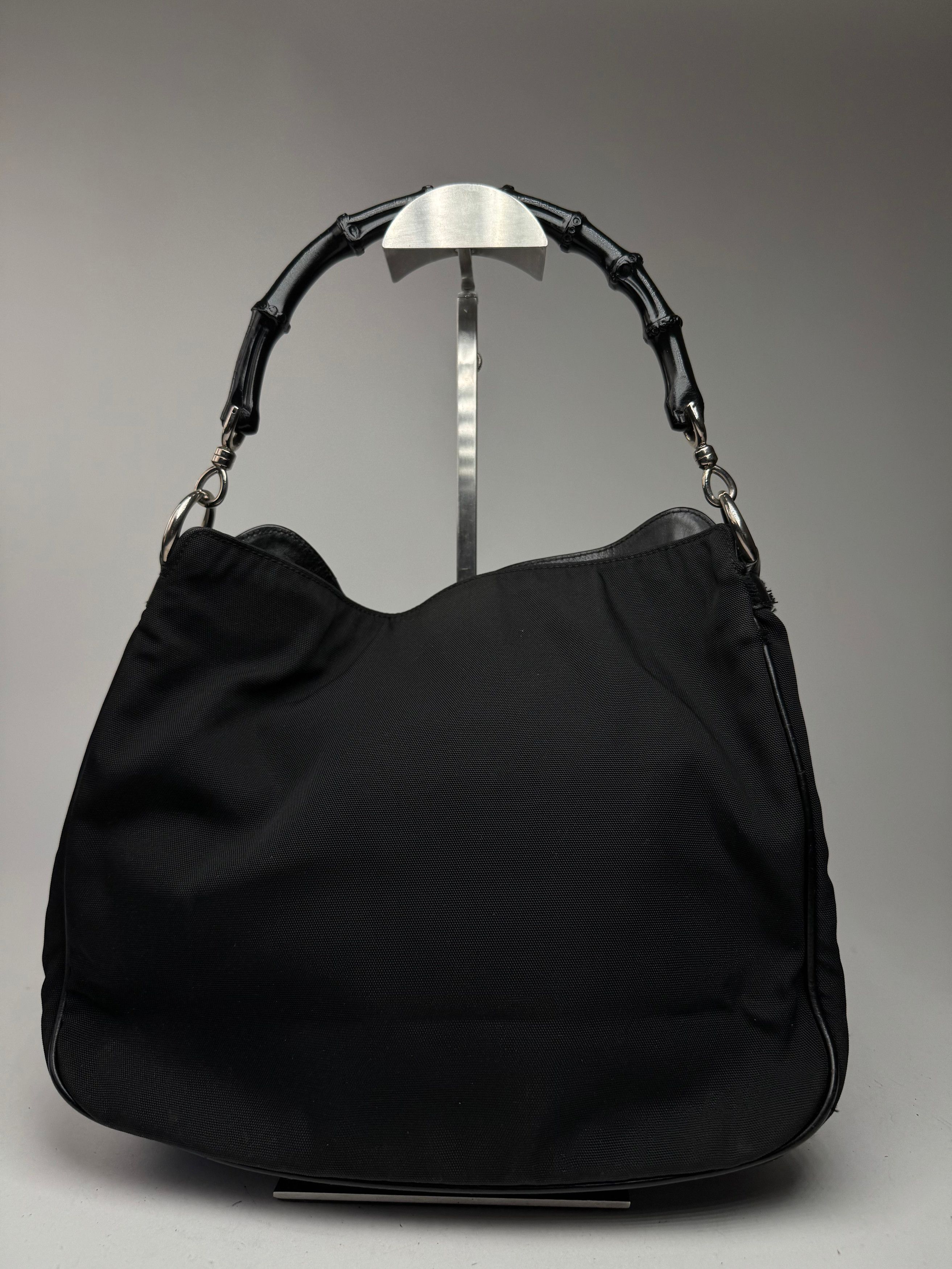 Gucci Vintage Bamboo Top Handle Bag Black Size ONE SIZE - 15 Thumbnail