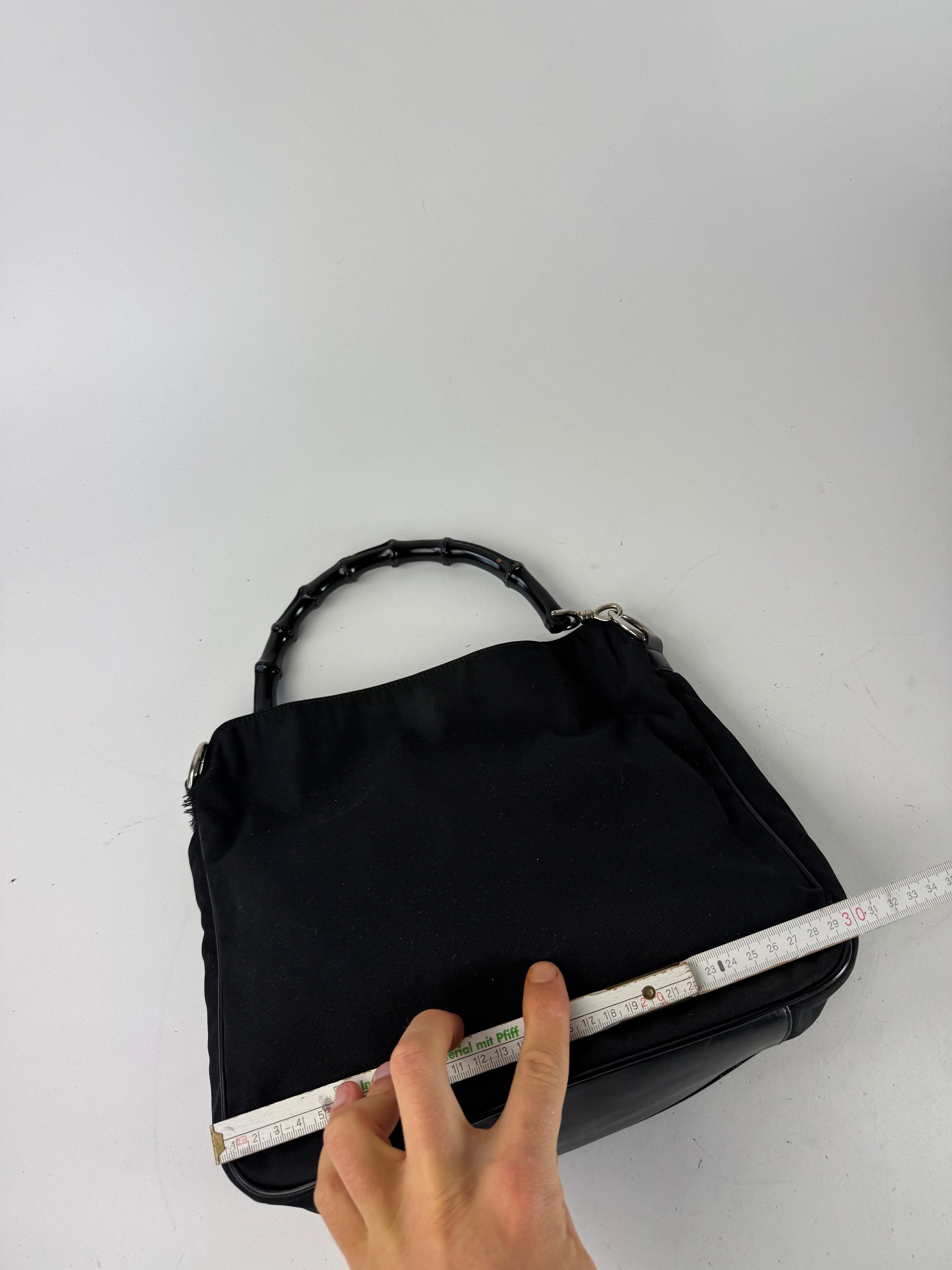 Gucci Vintage Bamboo Top Handle Bag Black Size ONE SIZE - 10 Thumbnail