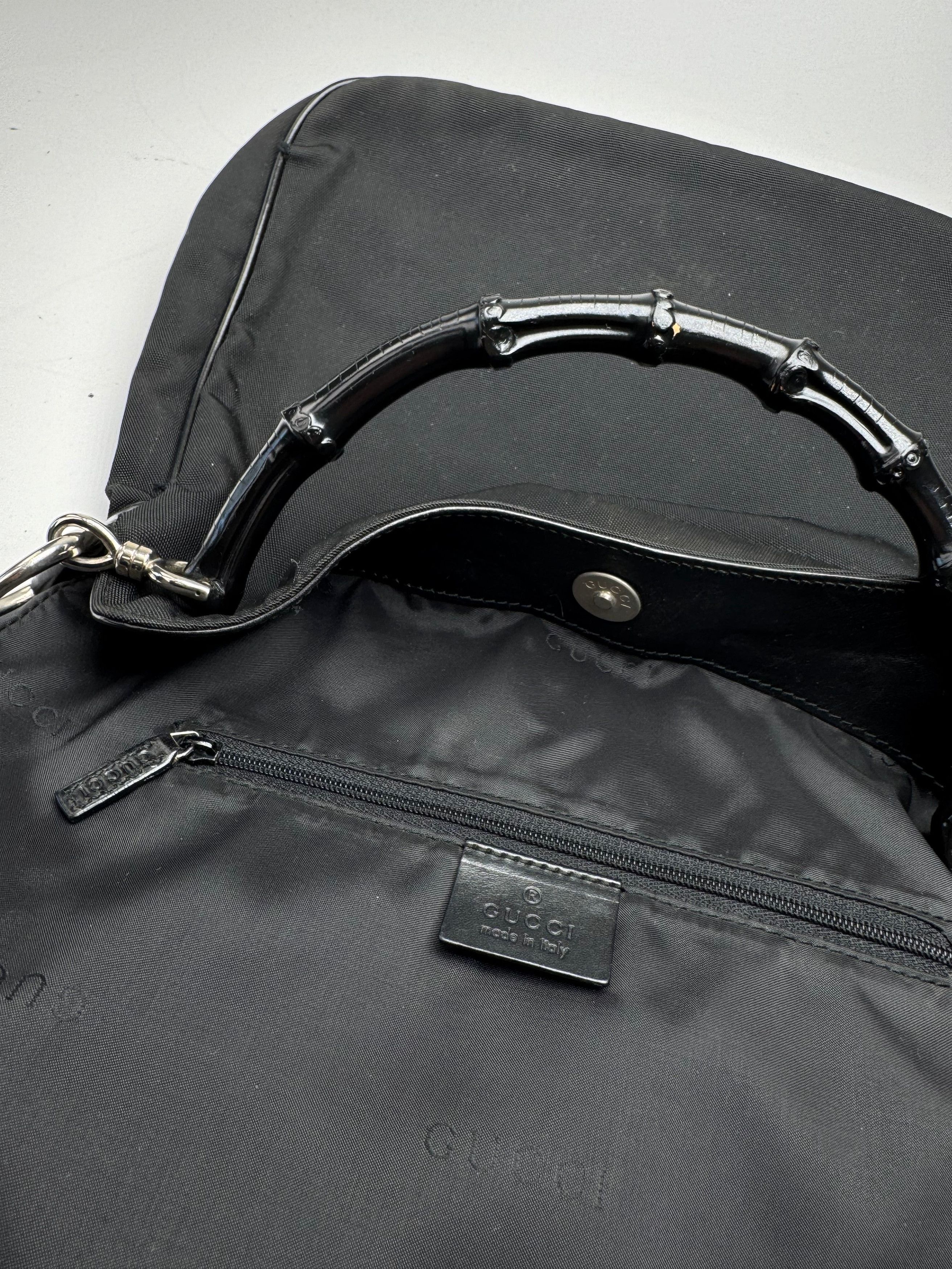 Gucci Vintage Bamboo Top Handle Bag Black Size ONE SIZE - 14 Thumbnail