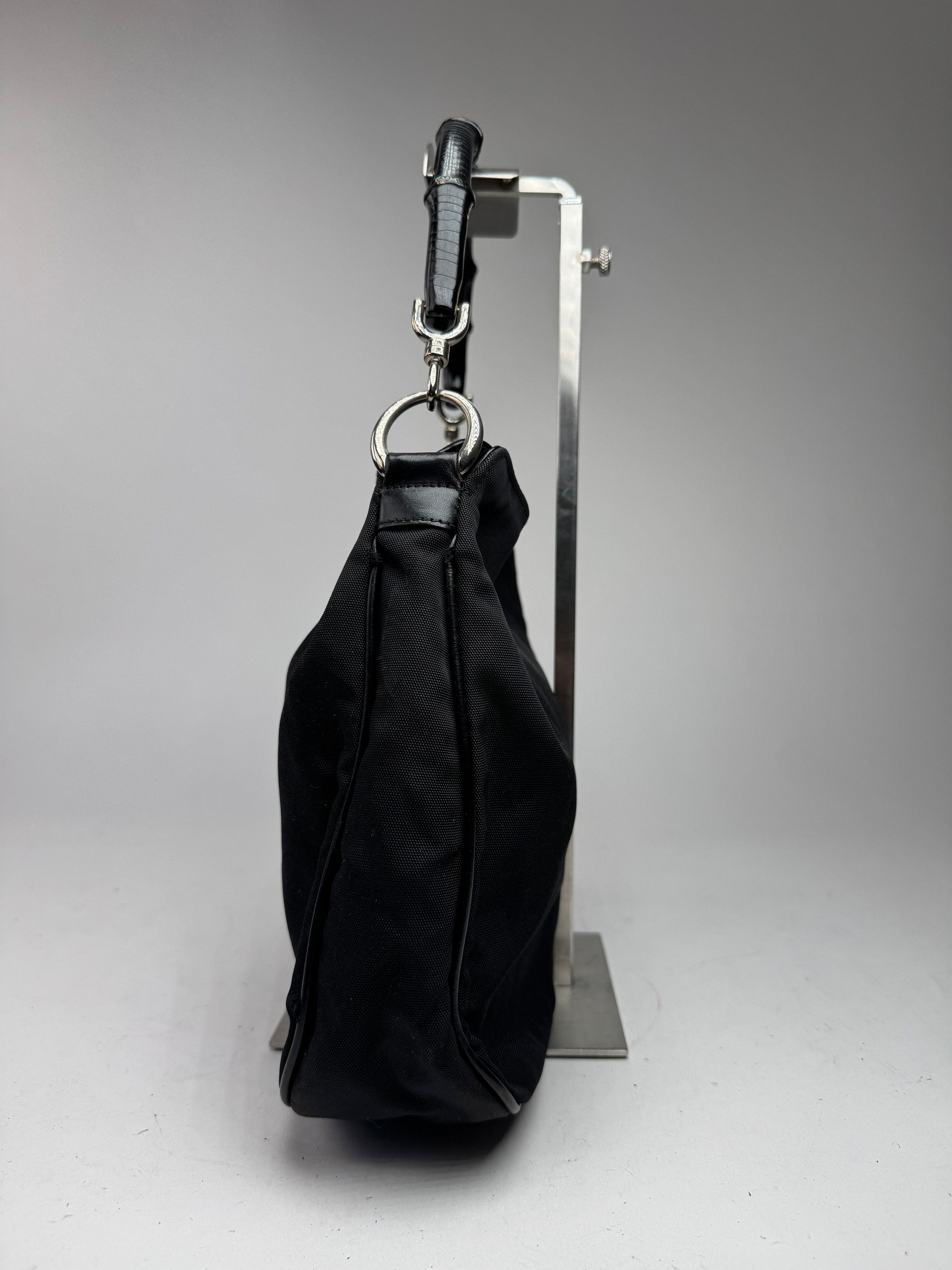Gucci Vintage Bamboo Top Handle Bag Black Size ONE SIZE - 5 Thumbnail