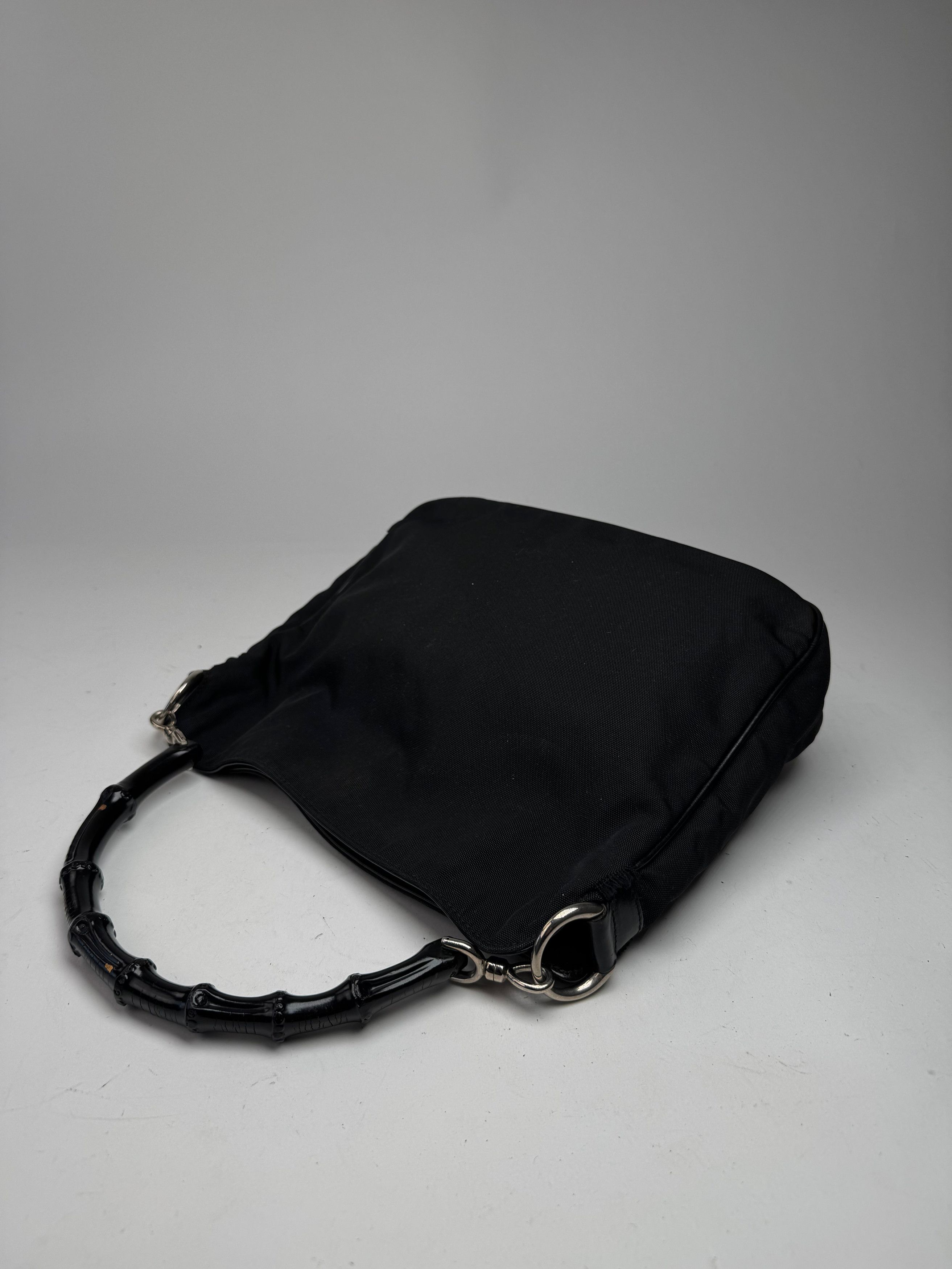 Gucci Vintage Bamboo Top Handle Bag Black Size ONE SIZE - 3 Thumbnail